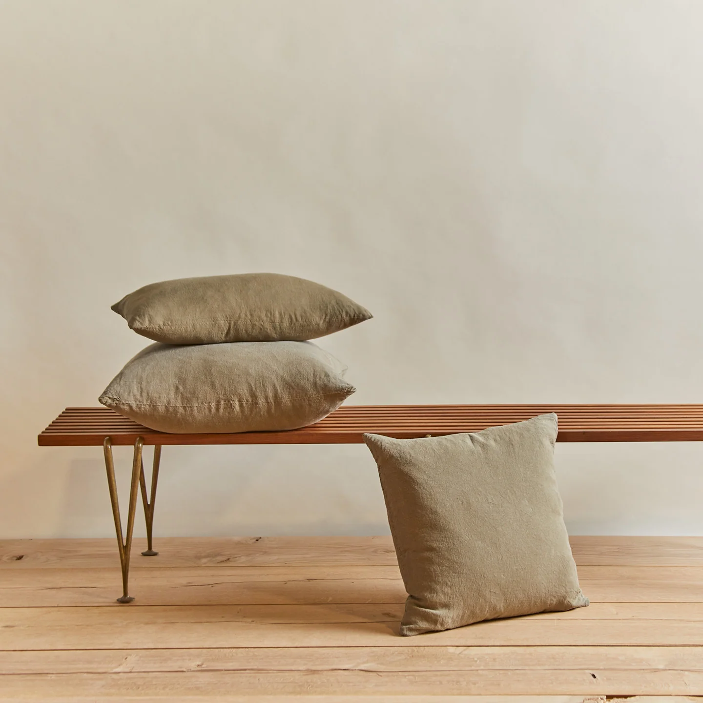 Simple Linen 22x22 Pillow - Olive - Image 5