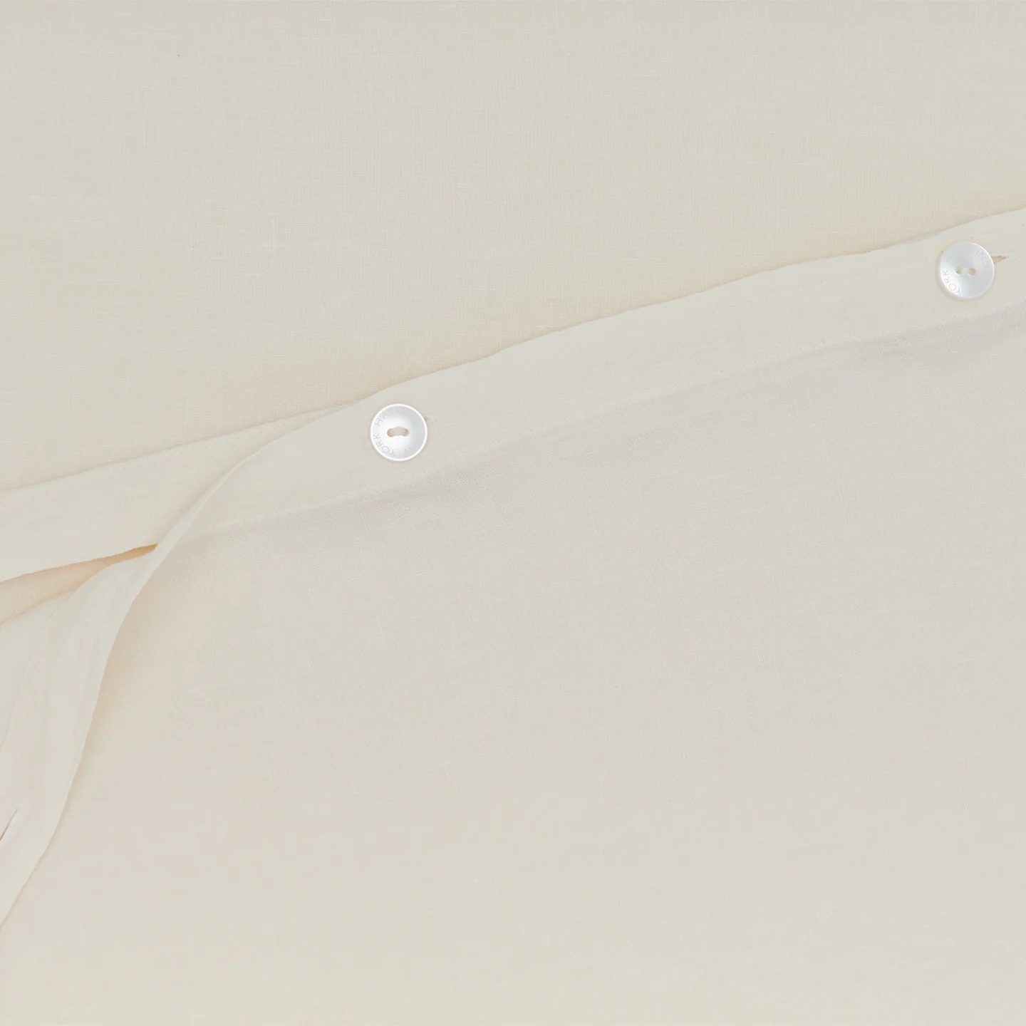 Simple Linen Duvet - Ivory - Image 3