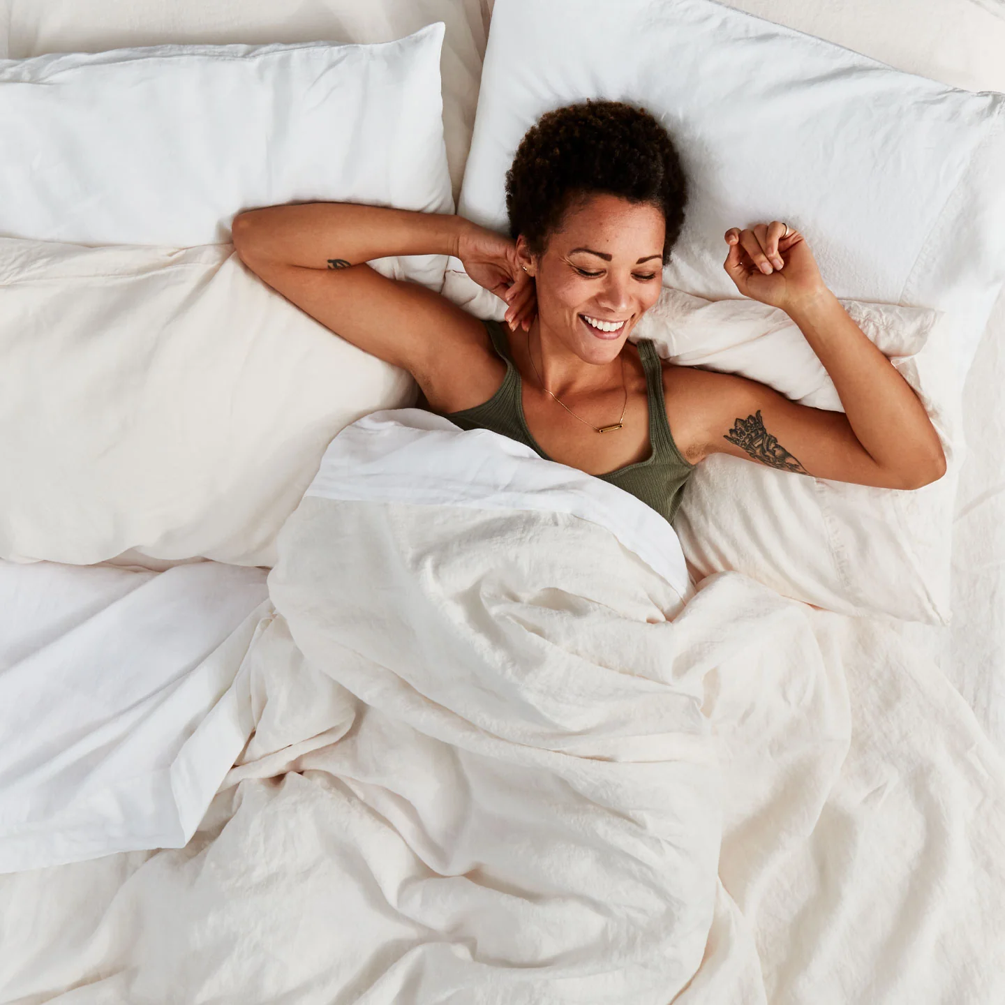 Simple Linen Duvet - Ivory - Image 4