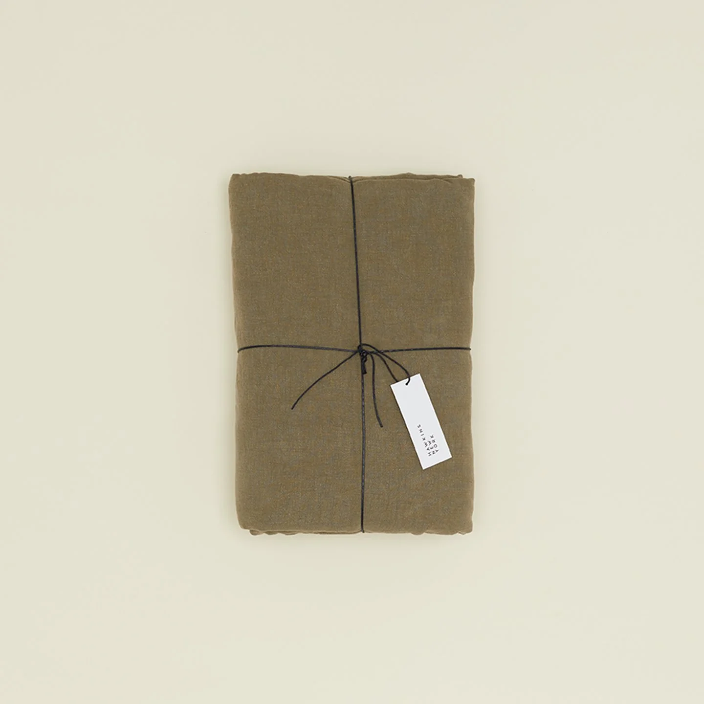 Simple Linen Duvet - Olive - Image 6