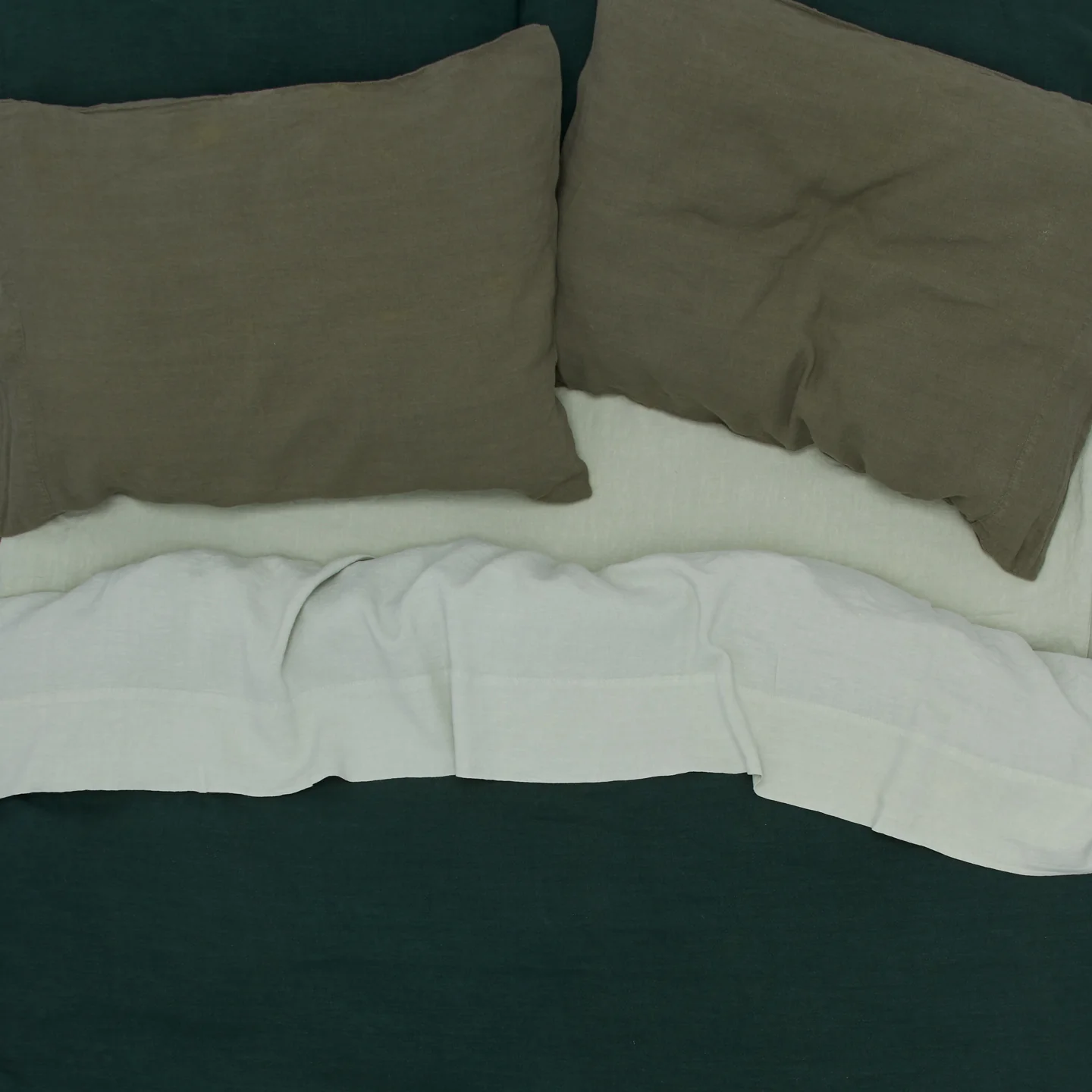Simple Linen Duvet - Sage - Image 4