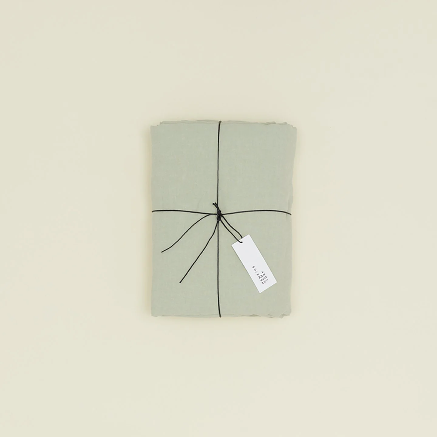 Simple Linen Duvet - Sage - Image 5