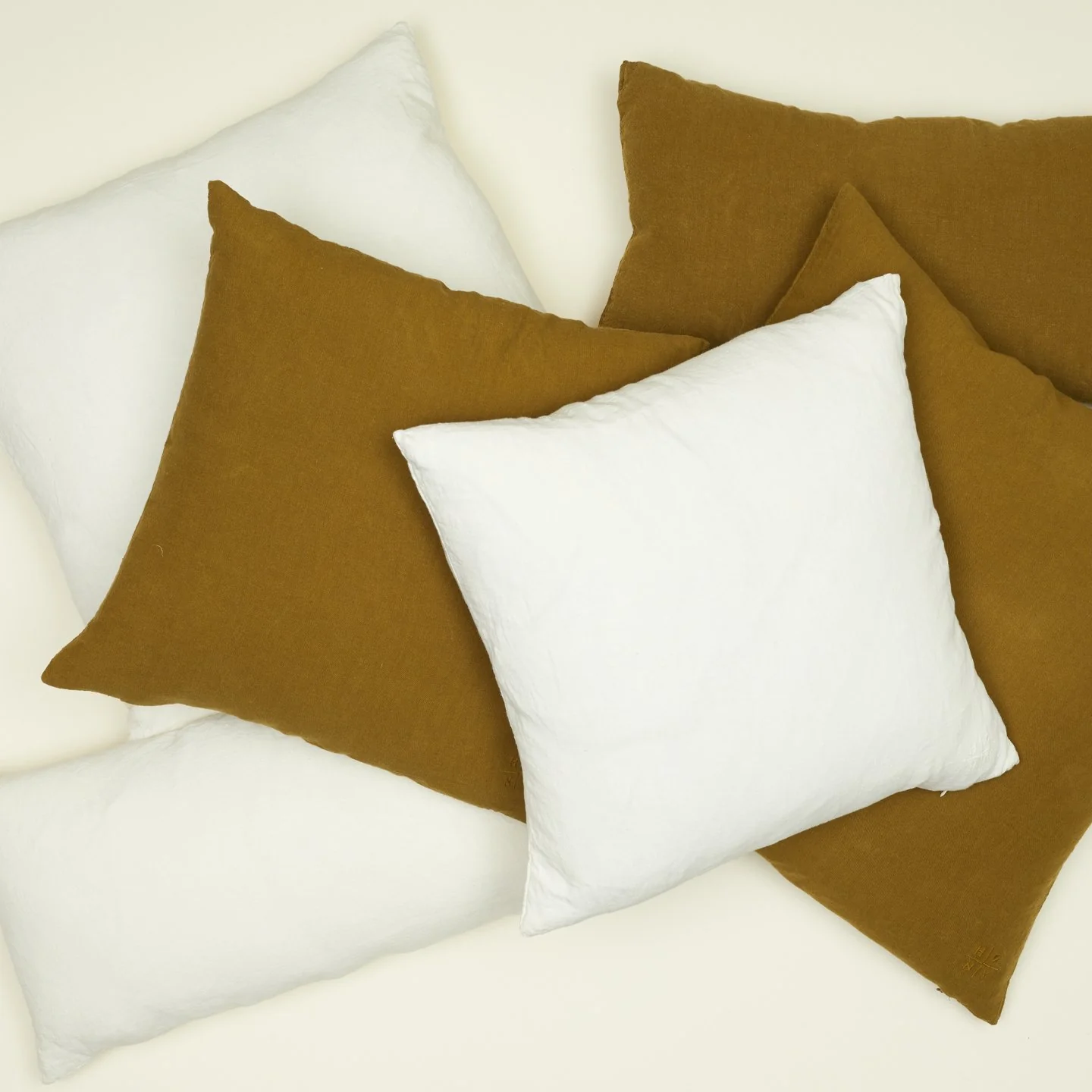 Simple Linen Euro Sham - Bronze - Image 3