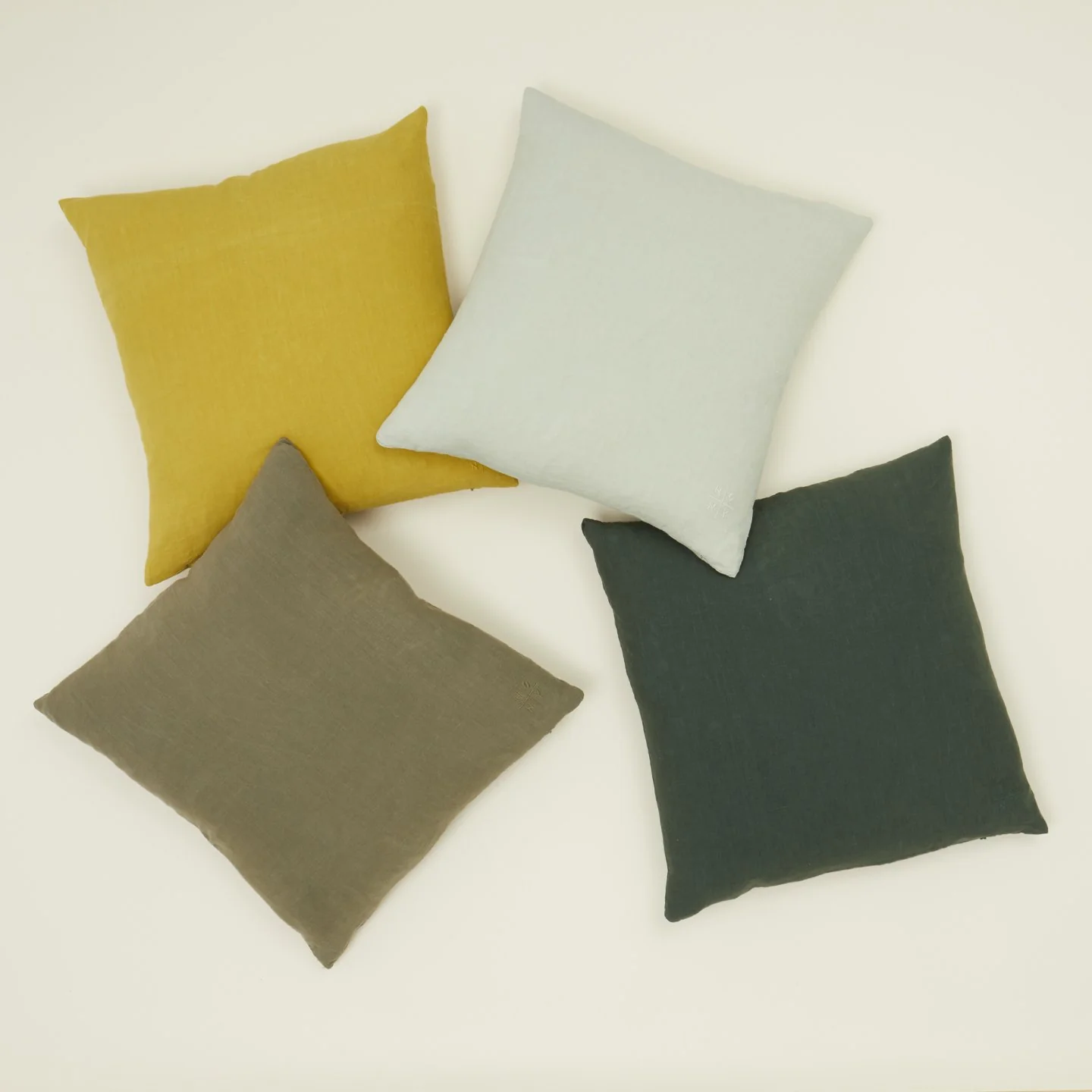 Simple Linen Euro Sham - Mustard - Image 3