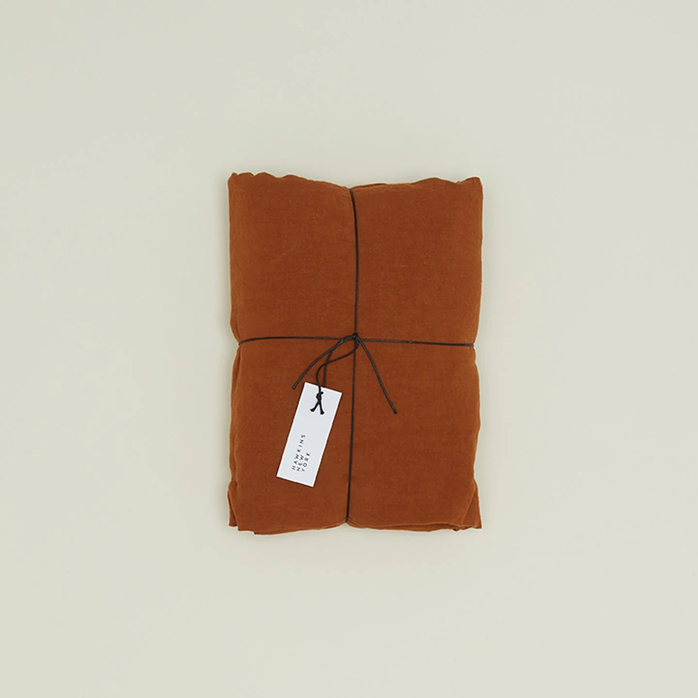 Simple Linen Fitted Sheet - Terracotta - Image 4