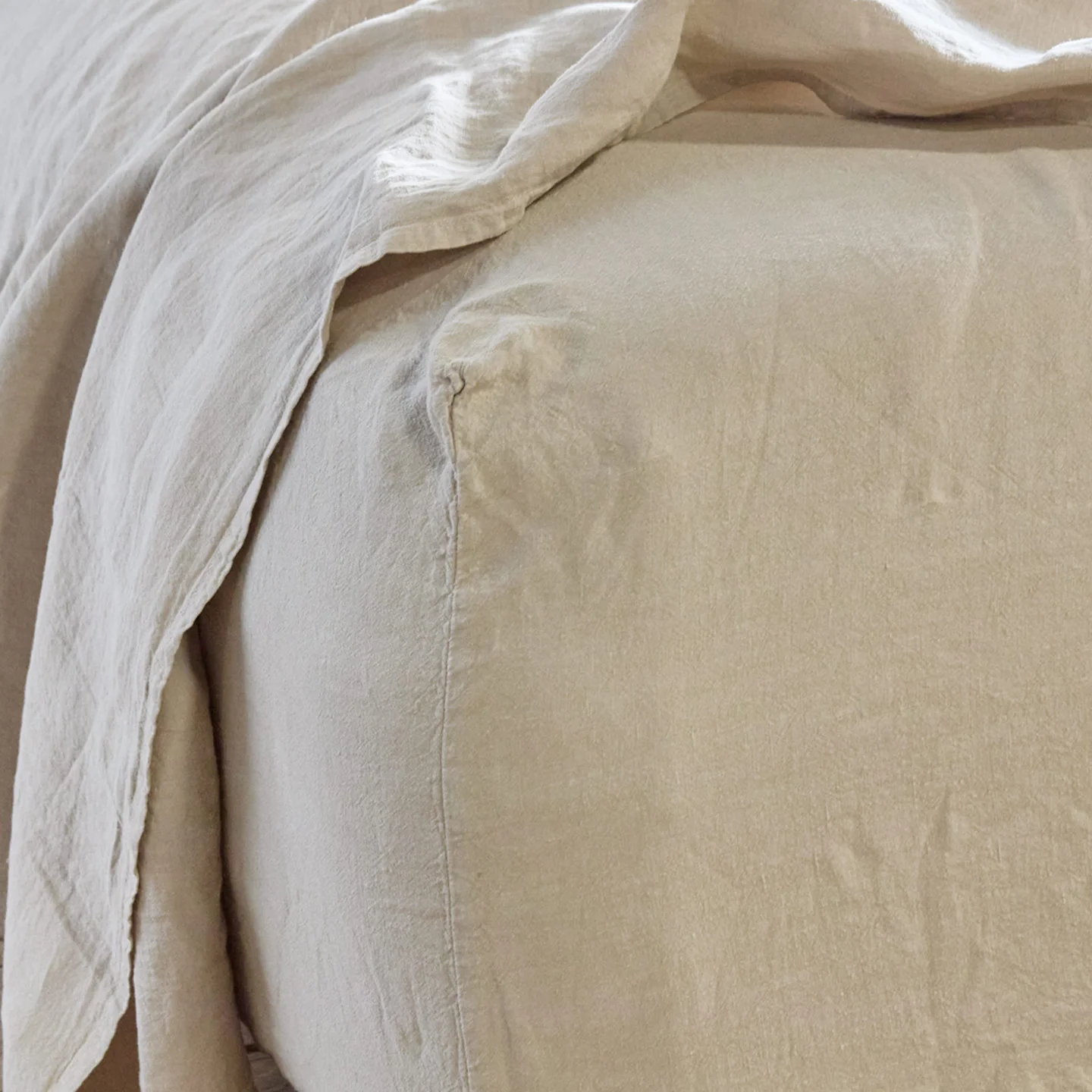 Simple Linen Flat Sheet - Flax - Image 6
