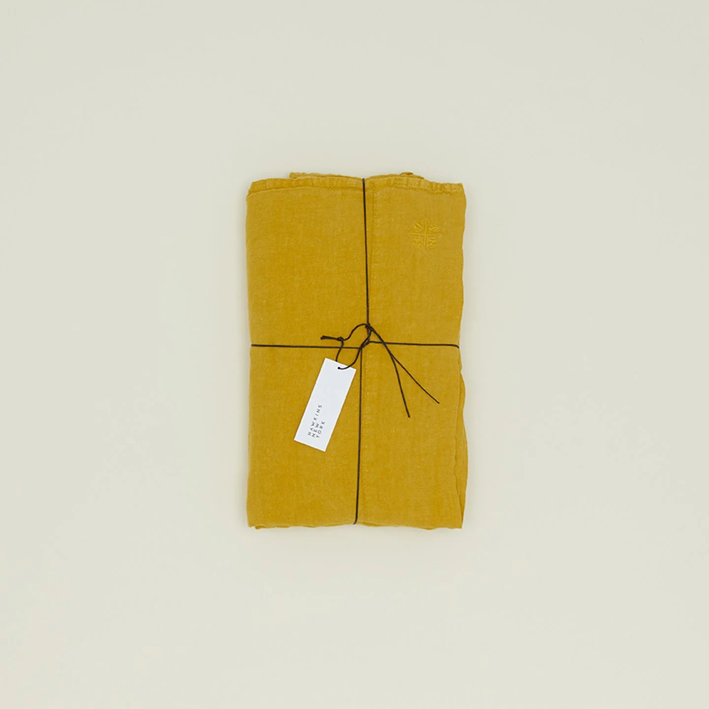 Simple Linen Flat Sheet - Mustard - Image 4