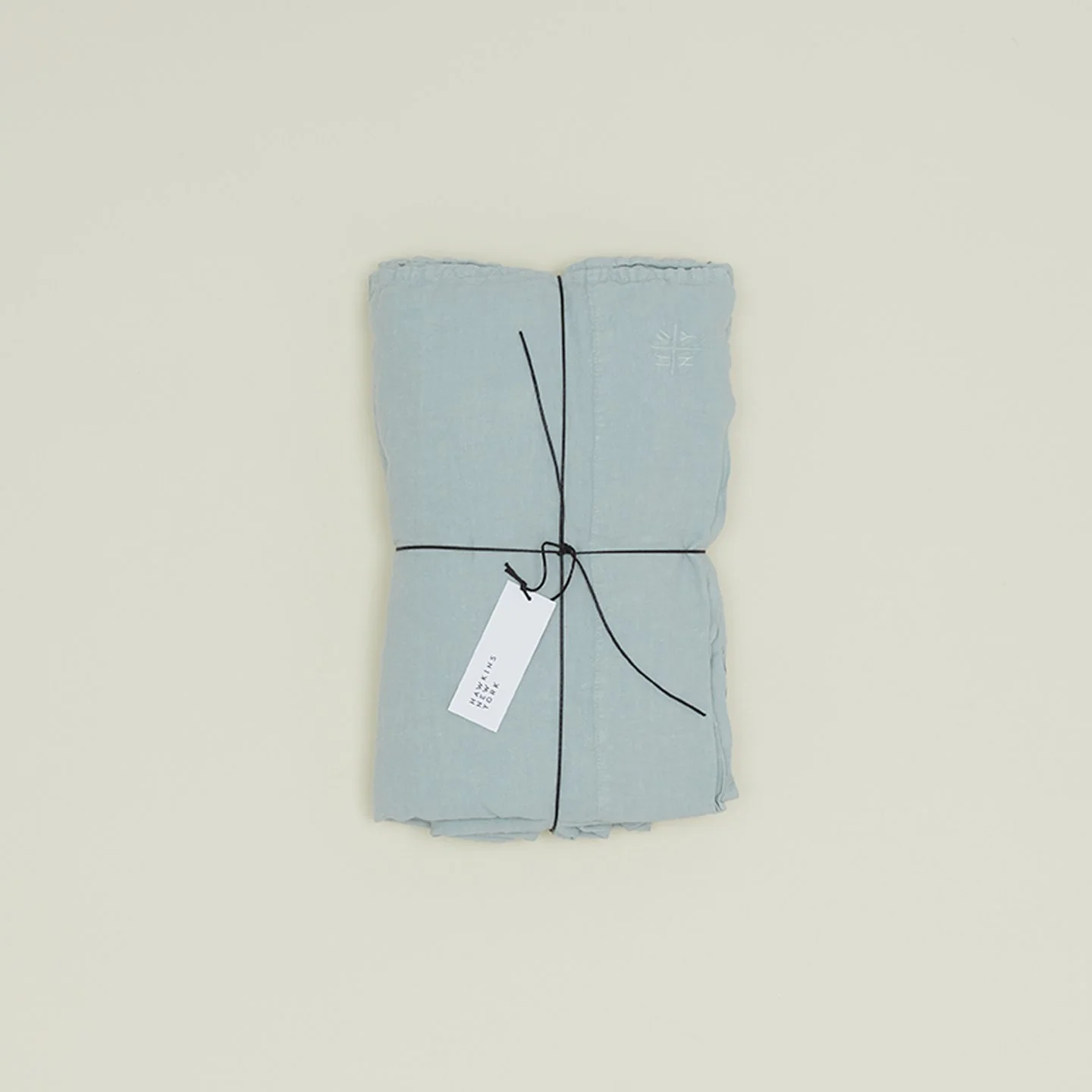 Simple Linen Flat Sheet - Sky - Image 4
