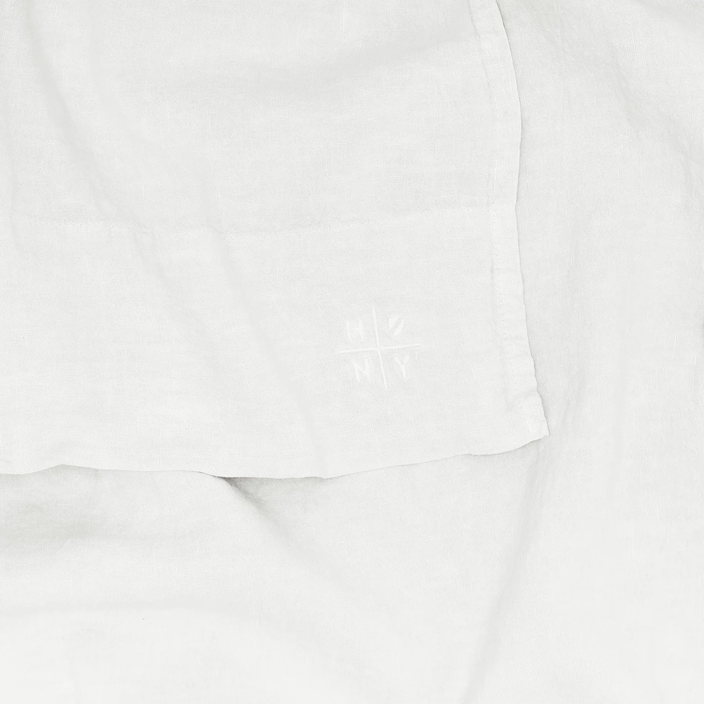 Simple Linen Flat Sheet - White