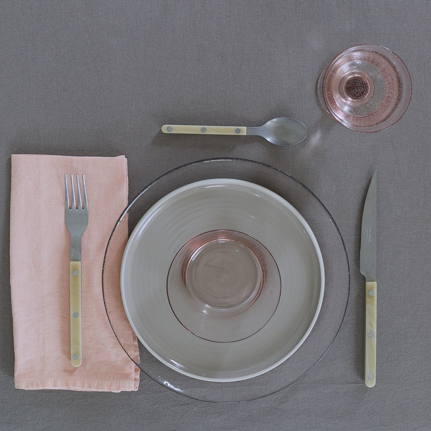Simple Linen Napkin - Blush - Image 5