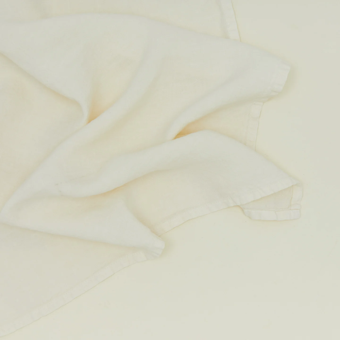 Simple Linen Napkin - Ivory - Image 3