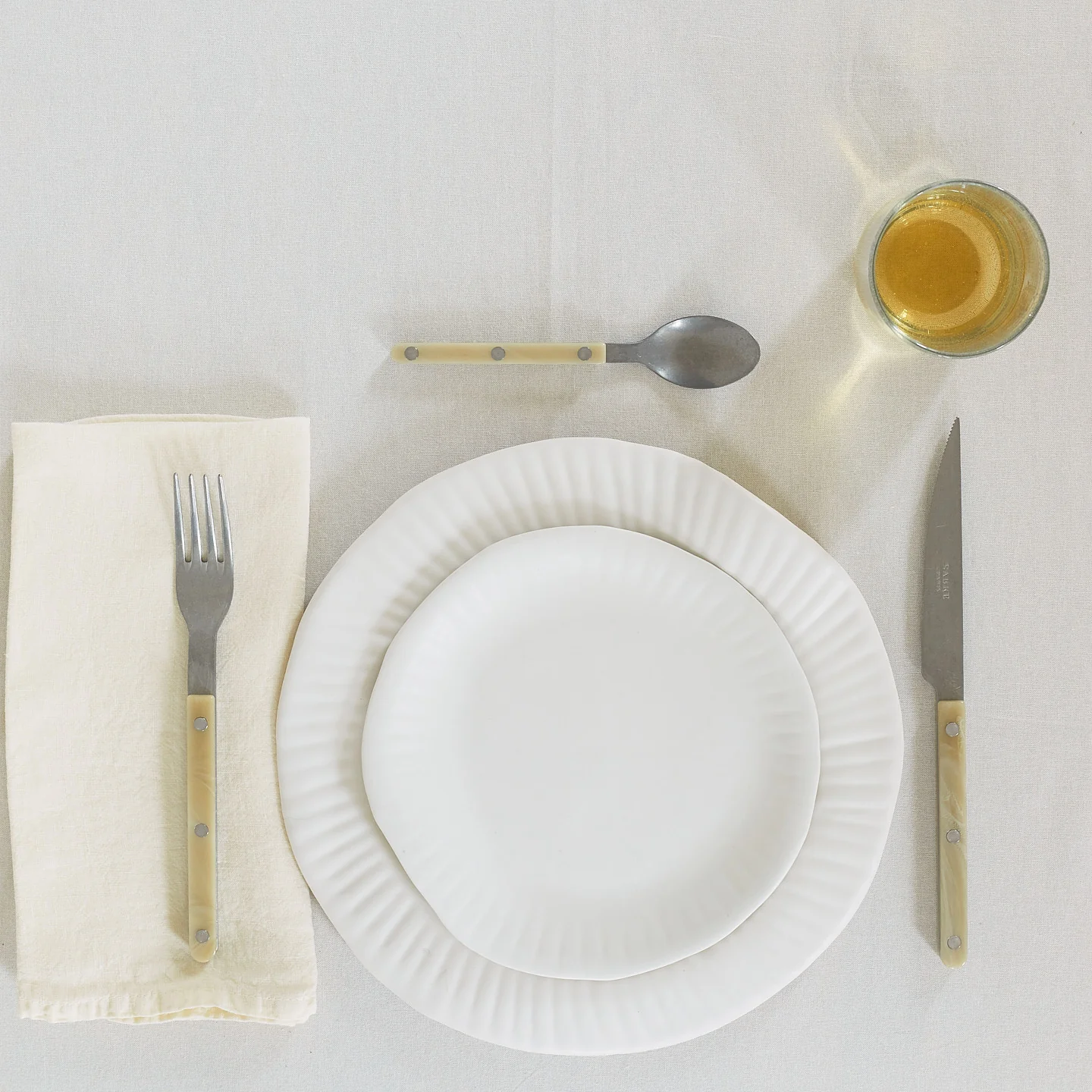 Simple Linen Napkin - Ivory - Image 5