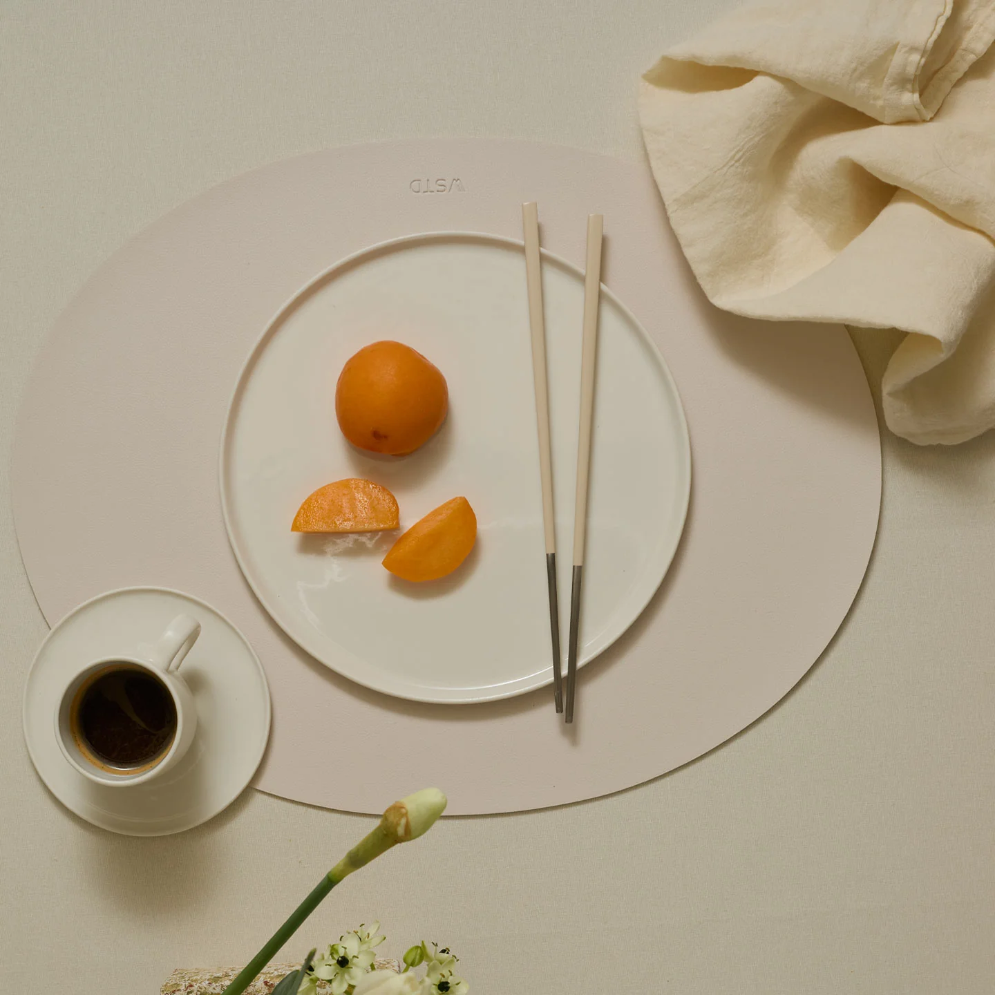 Simple Linen Napkin - Ivory - Image 6