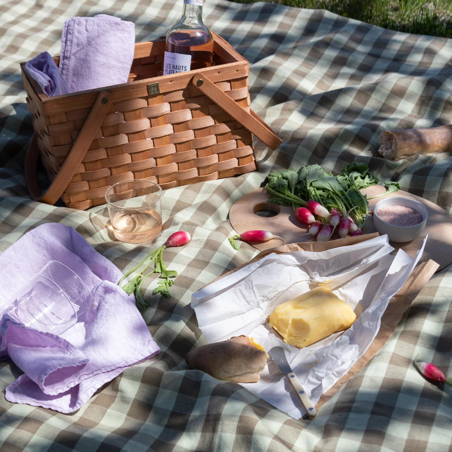 Simple Linen Napkin - Lilac - Image 6