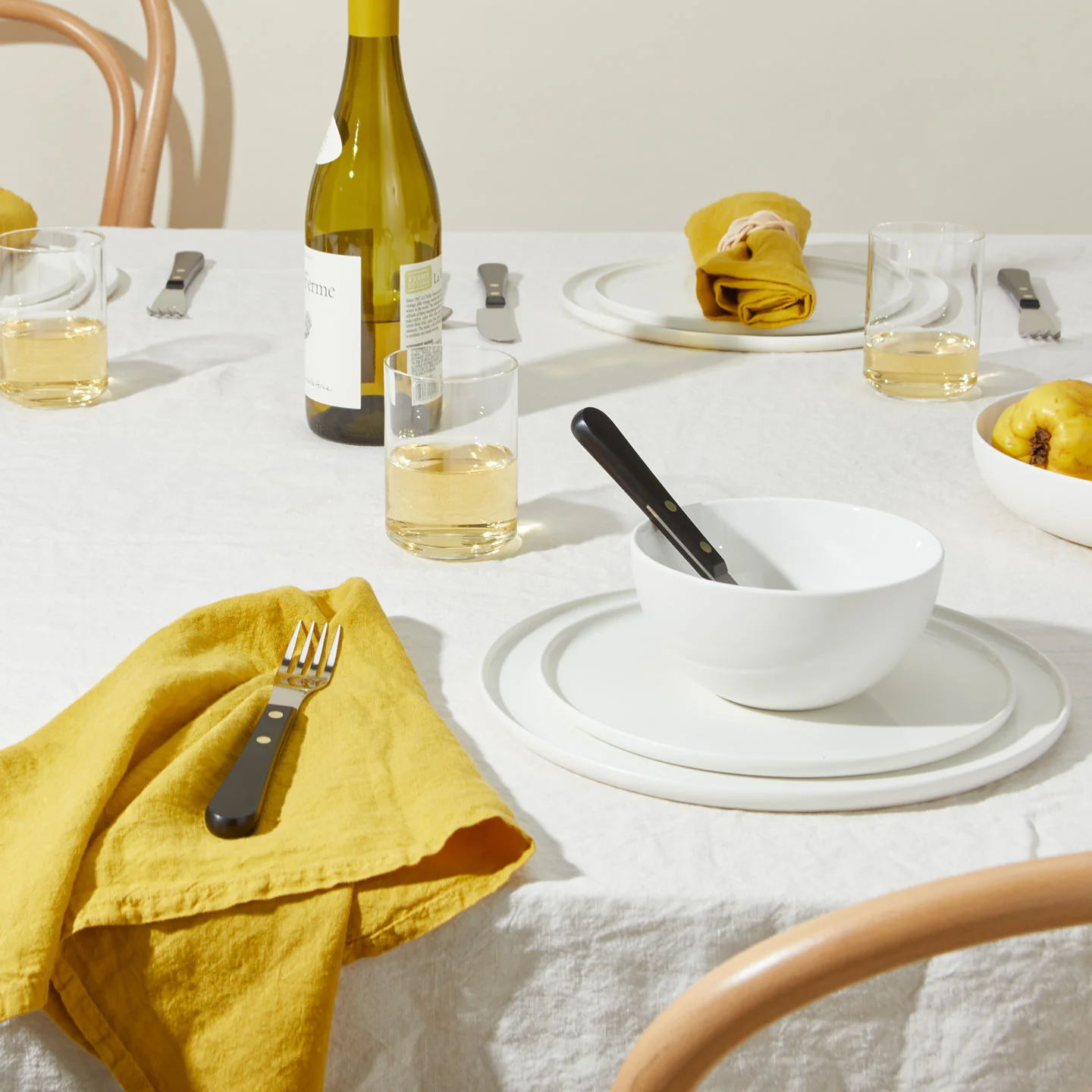 Simple Linen Napkin - Mustard - Image 6