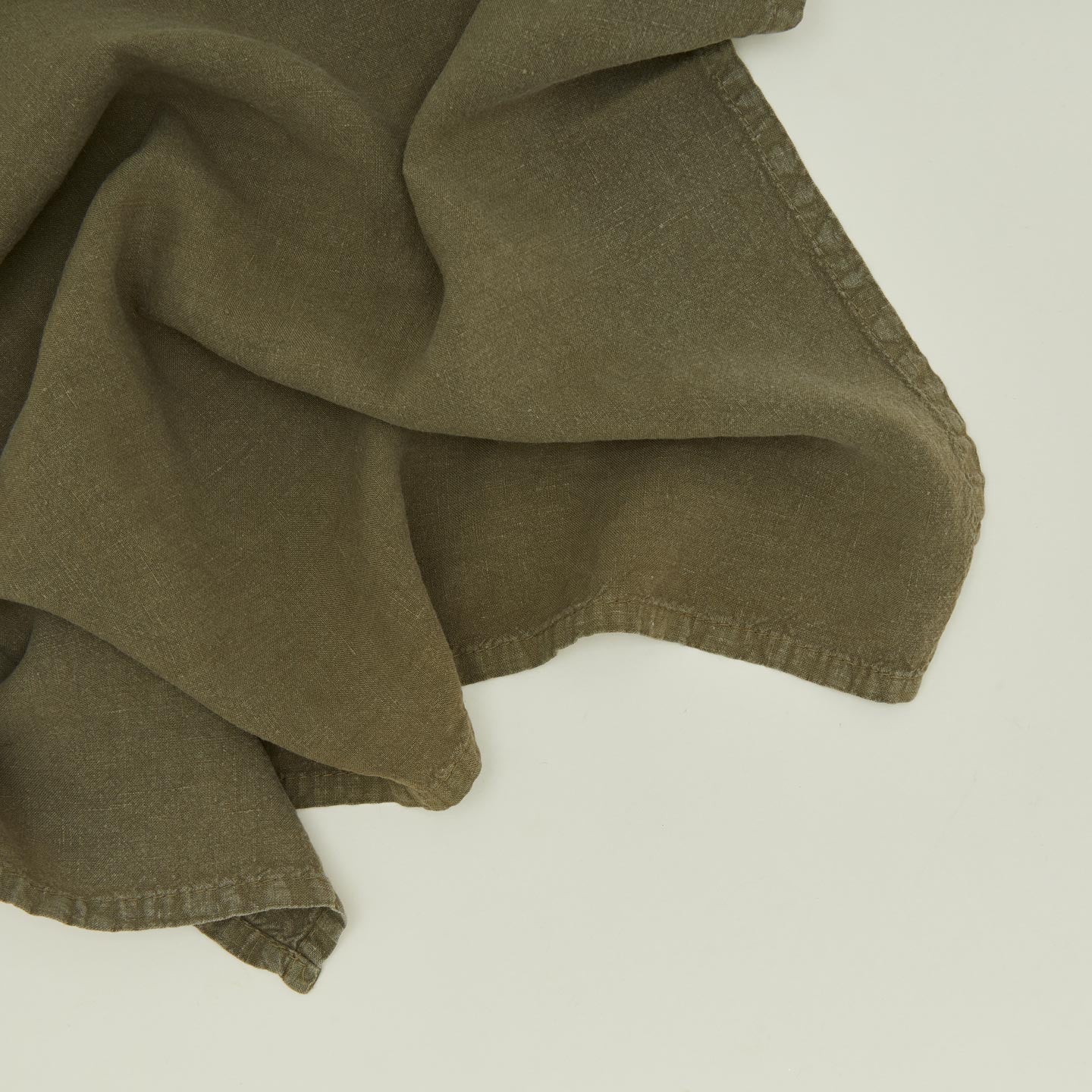 Simple Linen Napkin - Olive - Image 3