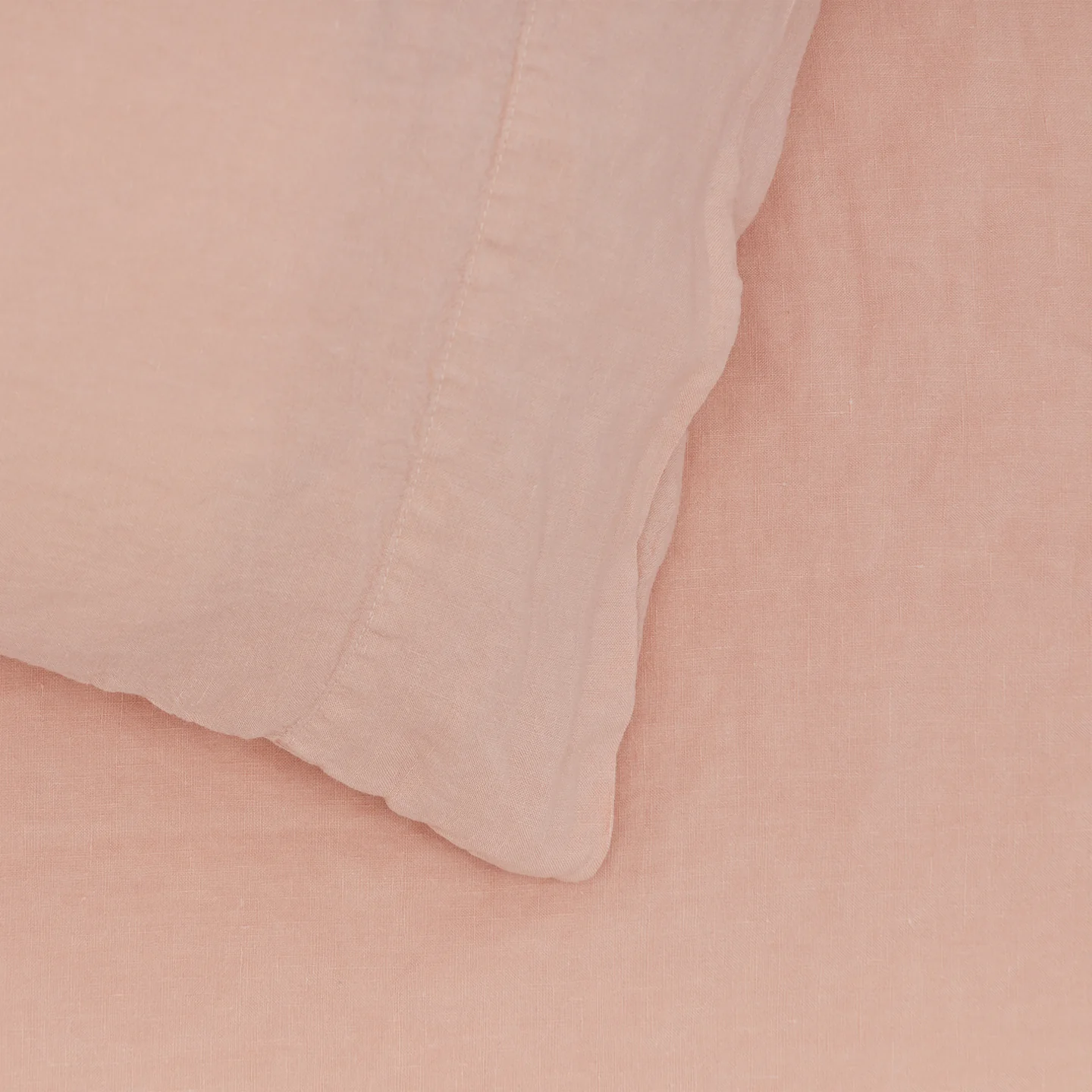 Simple Linen Pillowcases, Set of 2 - Blush - Image 3