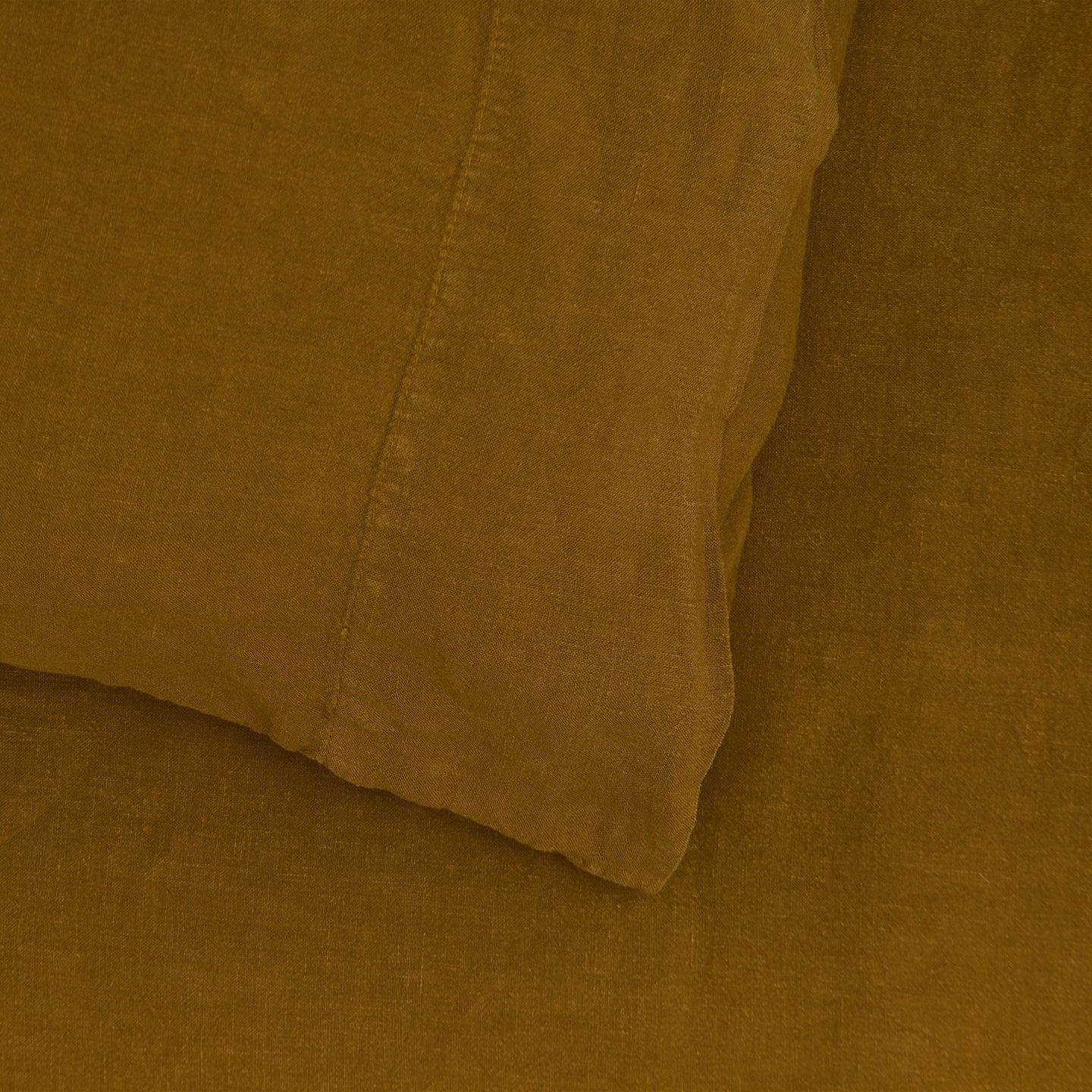 Simple Linen Pillowcases, Set of 2 - Bronze - Image 3