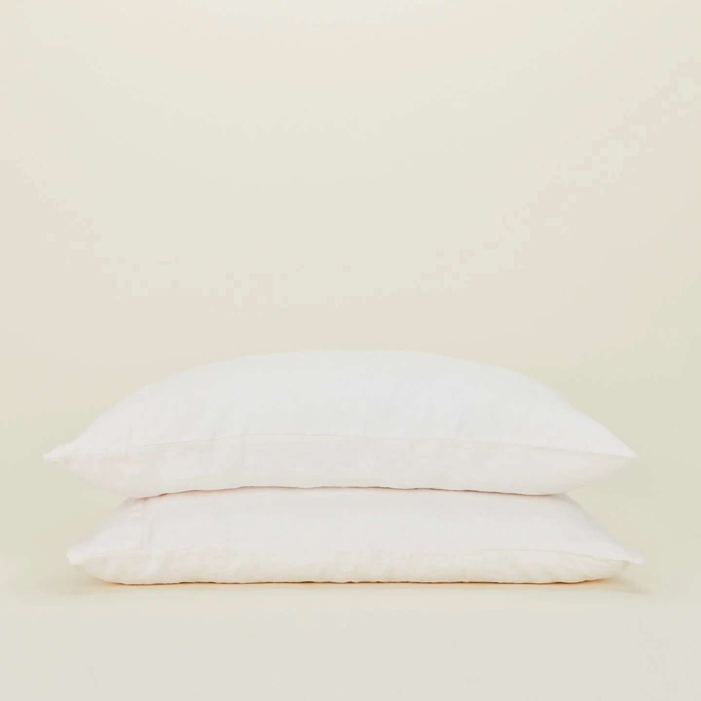 Simple Linen Pillowcases, Set of 2 - Petal