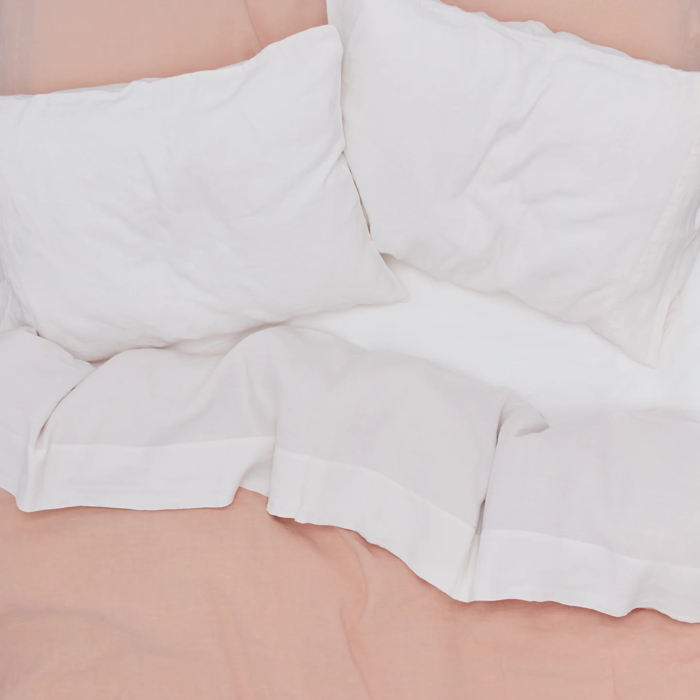 Simple Linen Pillowcases, Set of 2 - Petal - Image 3