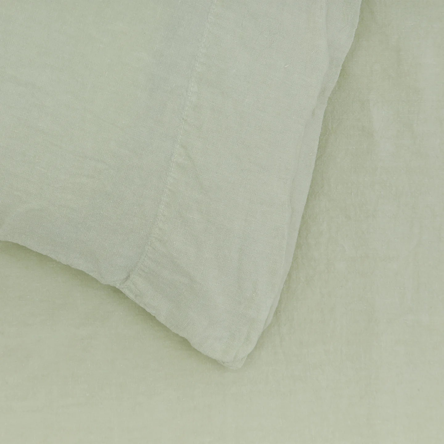 Simple Linen Pillowcases, Set of 2 - Sage - Image 3