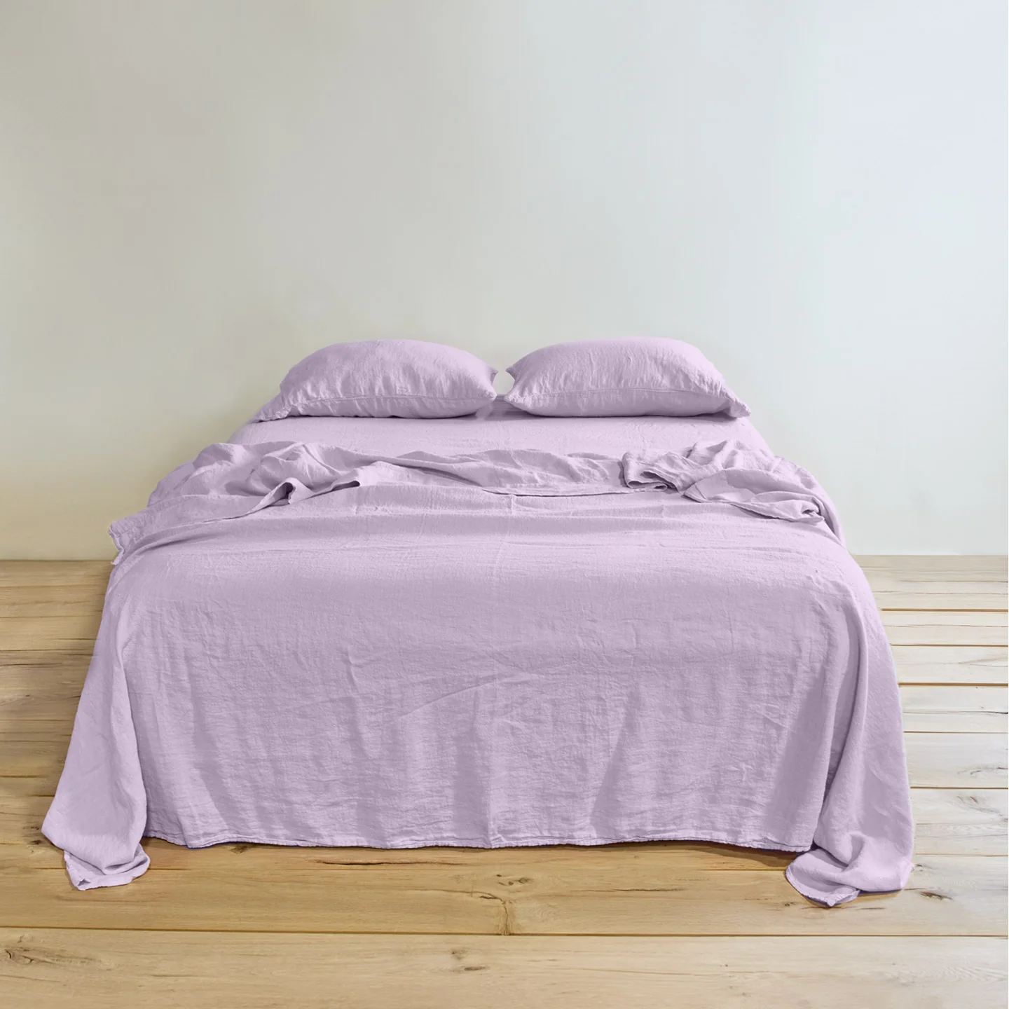 Simple Linen Pillowcases, Set of 2 - Lilac - Image 2