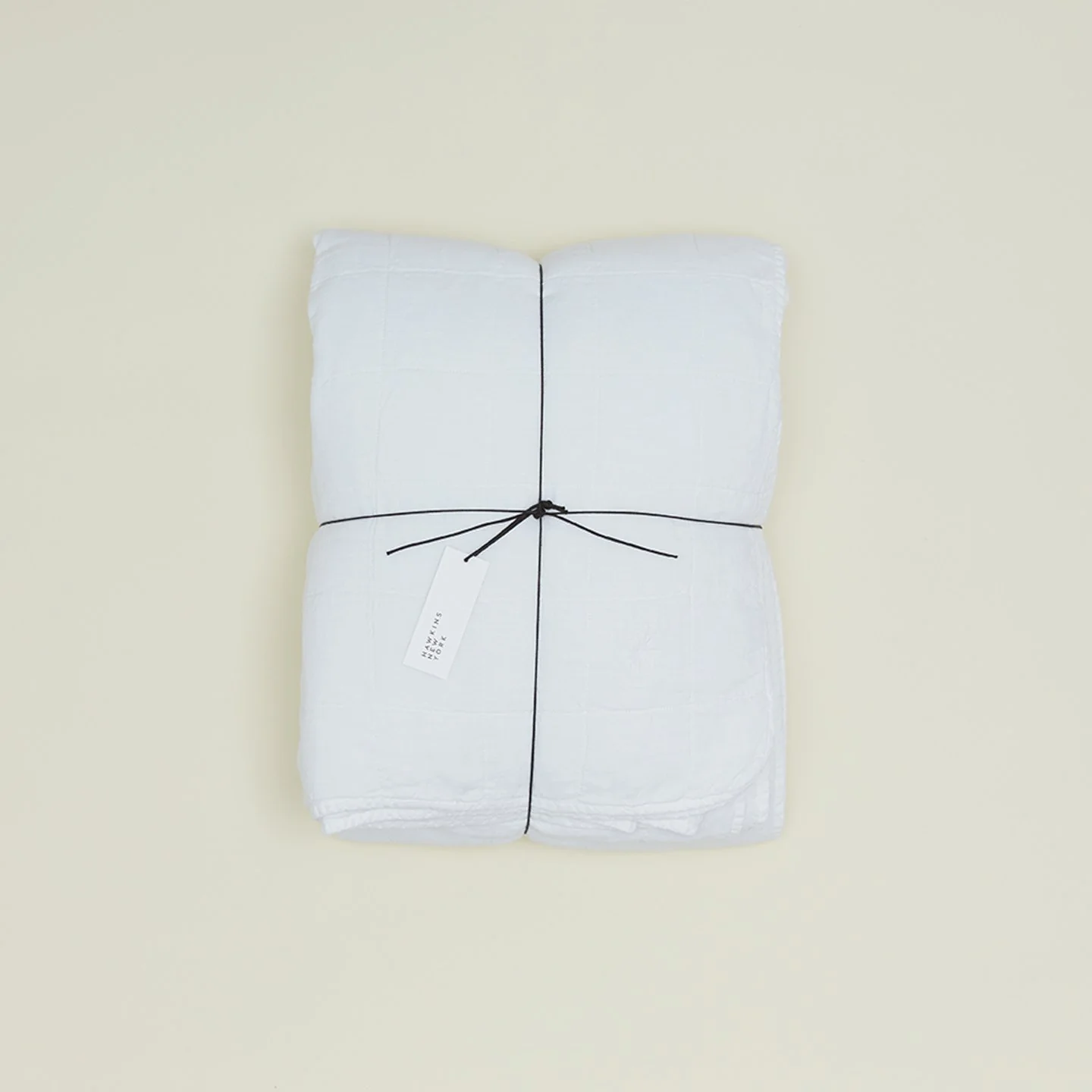 Simple Linen Quilt - White - Image 3