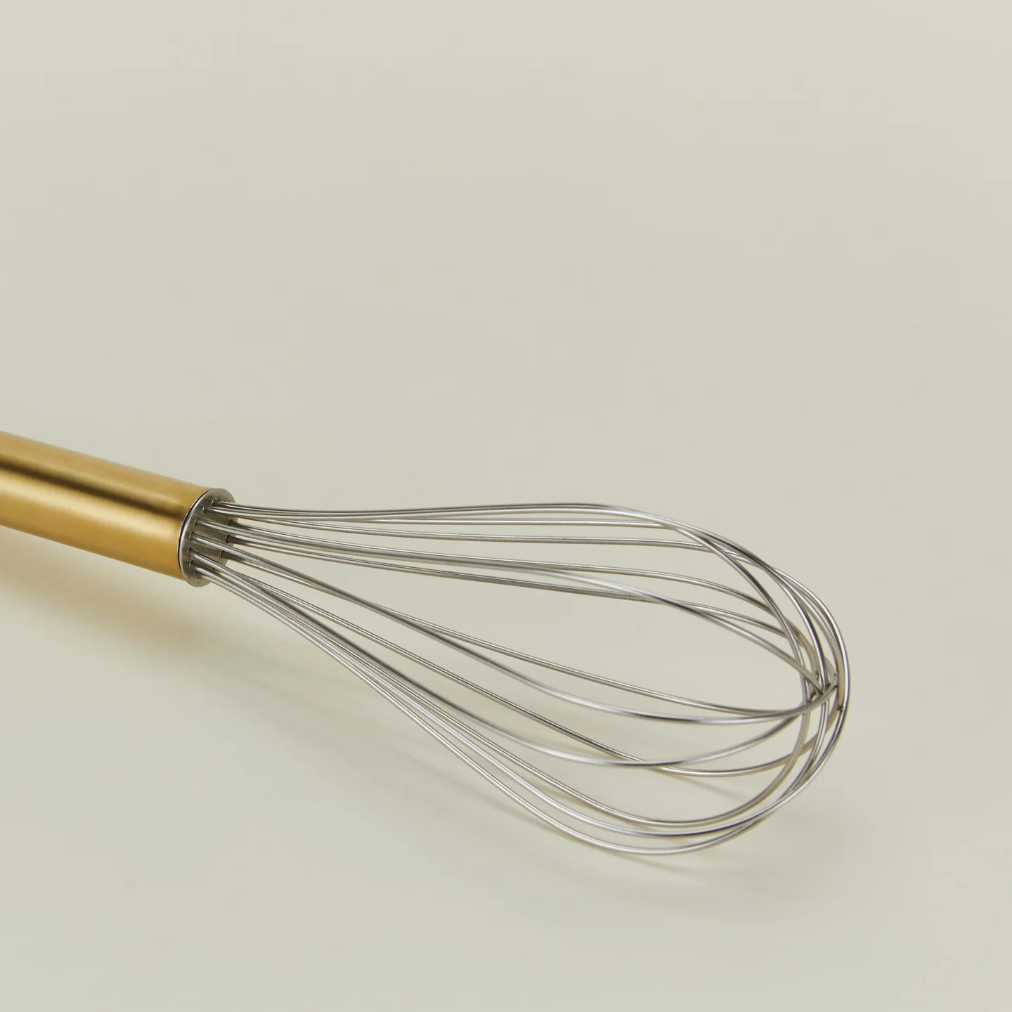 Simple Metal Whisk - Brass - Image 4