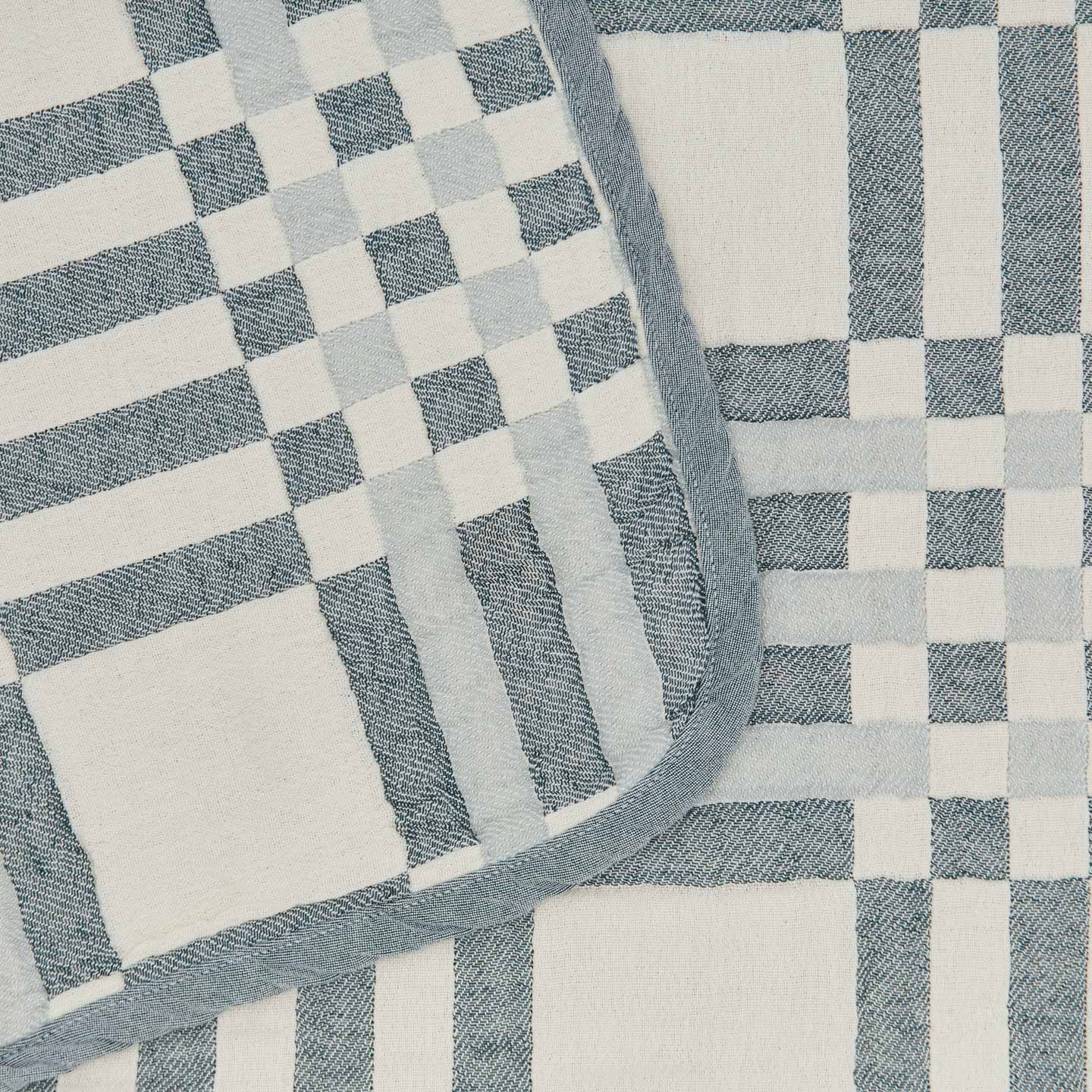 Simple Plaid Blanket - Sky/Peacock - Image 4