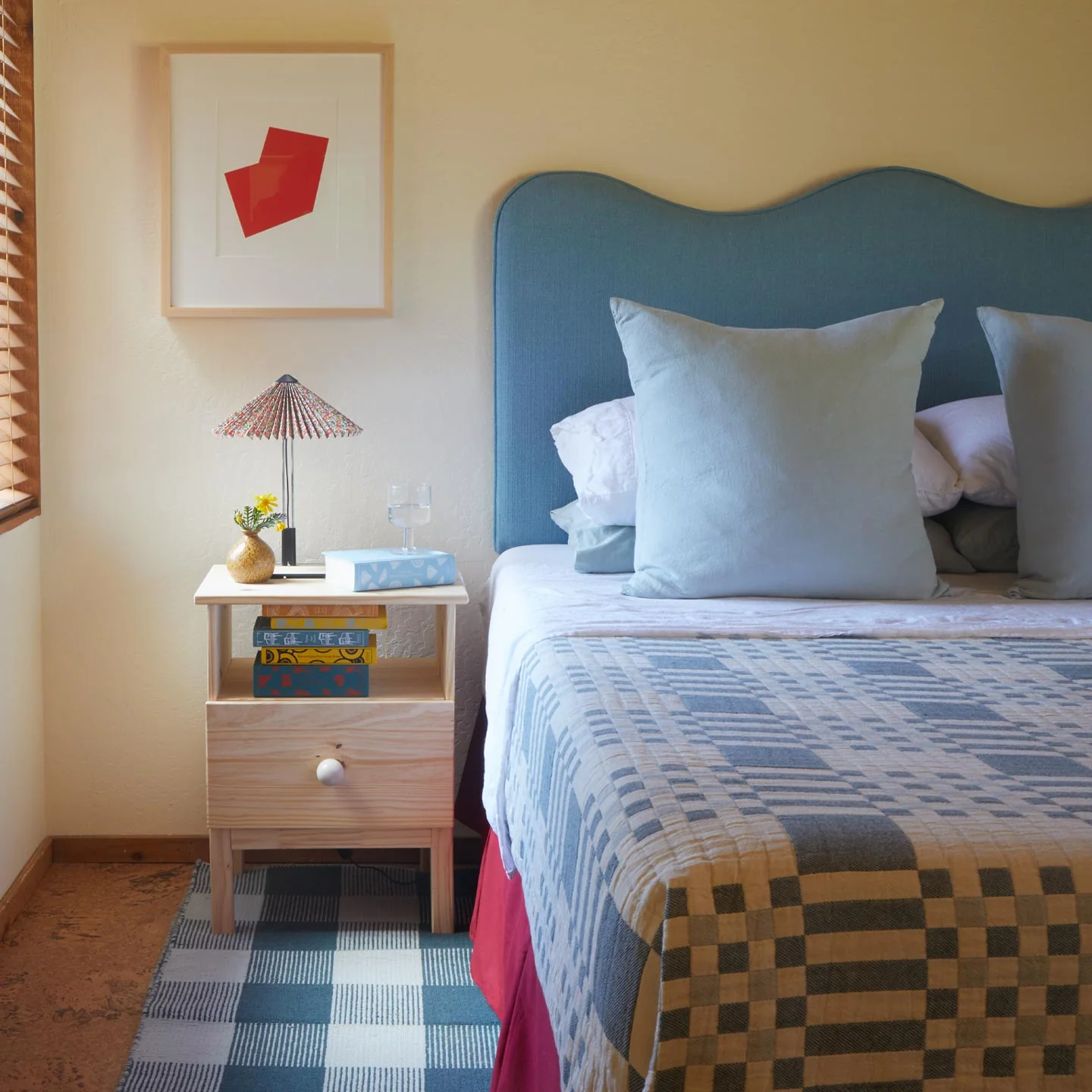 Simple Plaid Blanket - Sky/Peacock - Image 6
