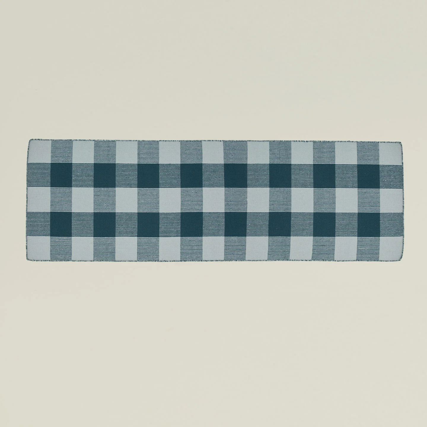 Simple Plaid Runner - Sky/Peacock