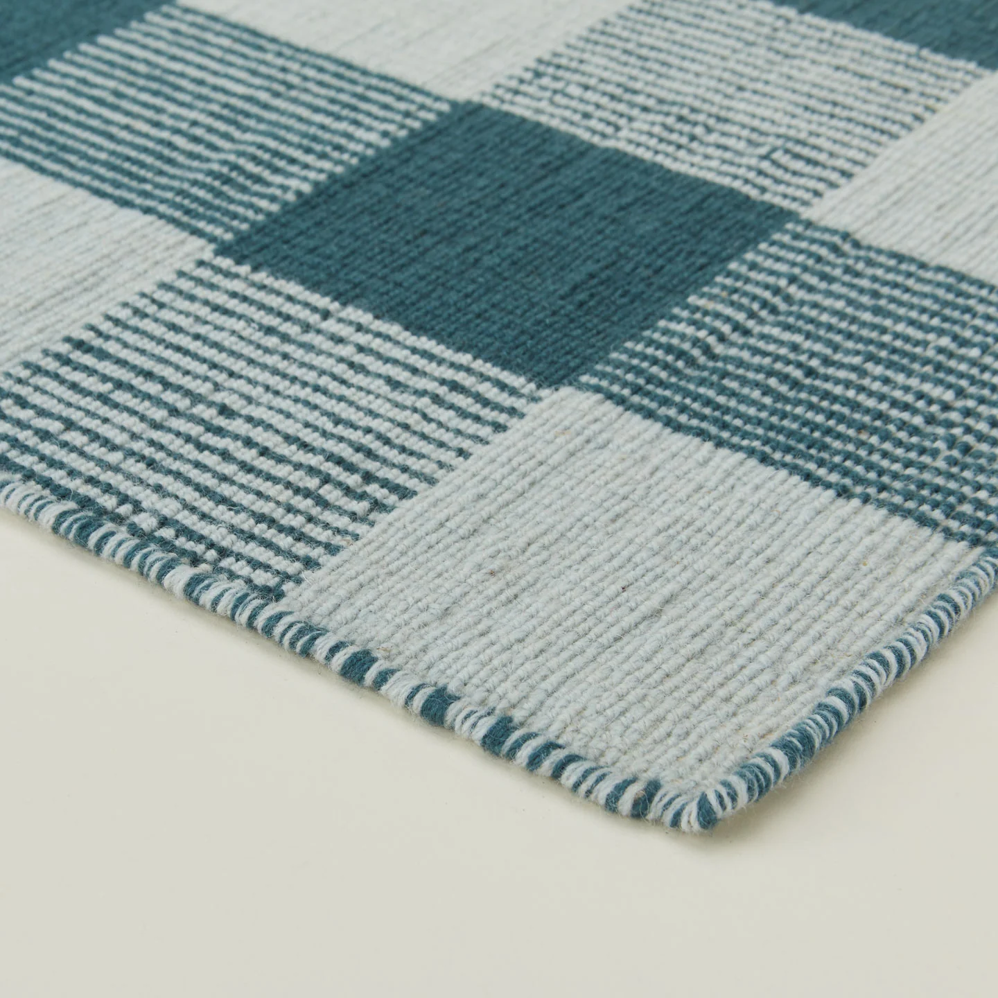 Simple Plaid Runner - Sky/Peacock - Image 2
