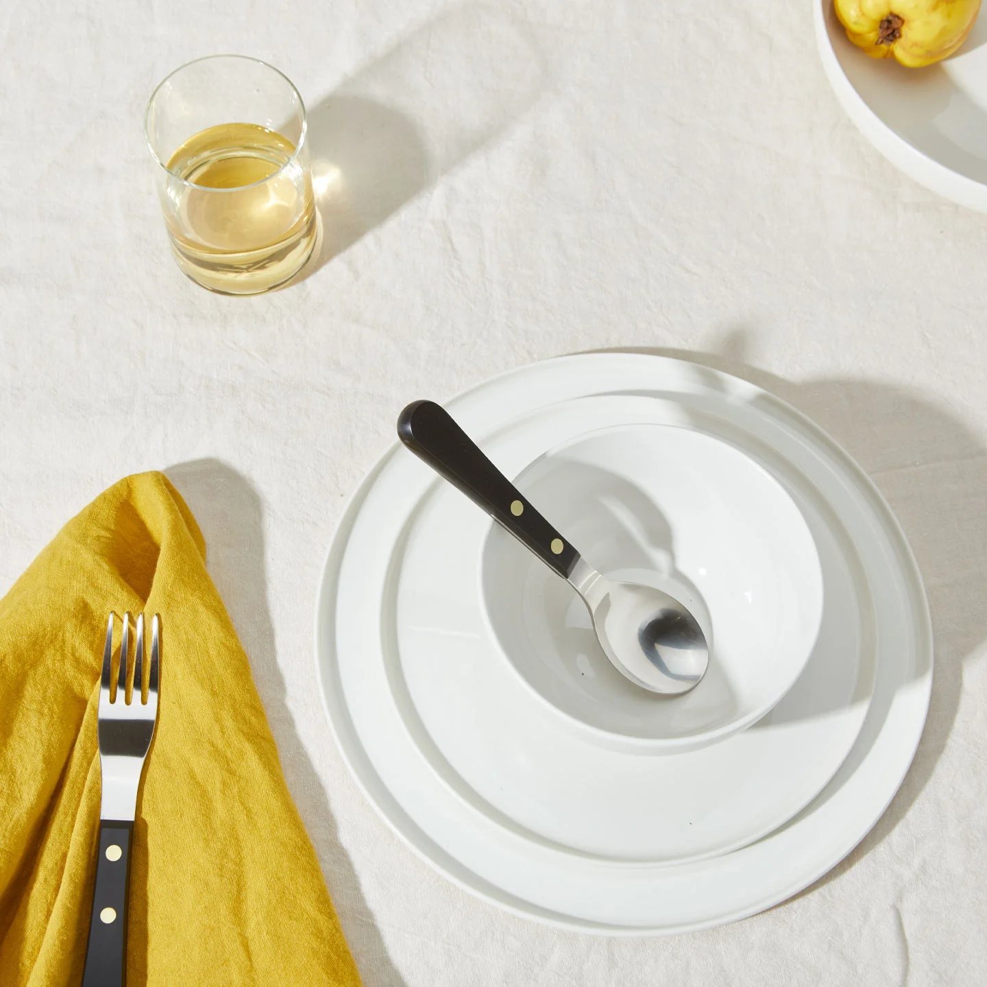 Simple Porcelain Dinner Plate, Set of 4 - Image 5