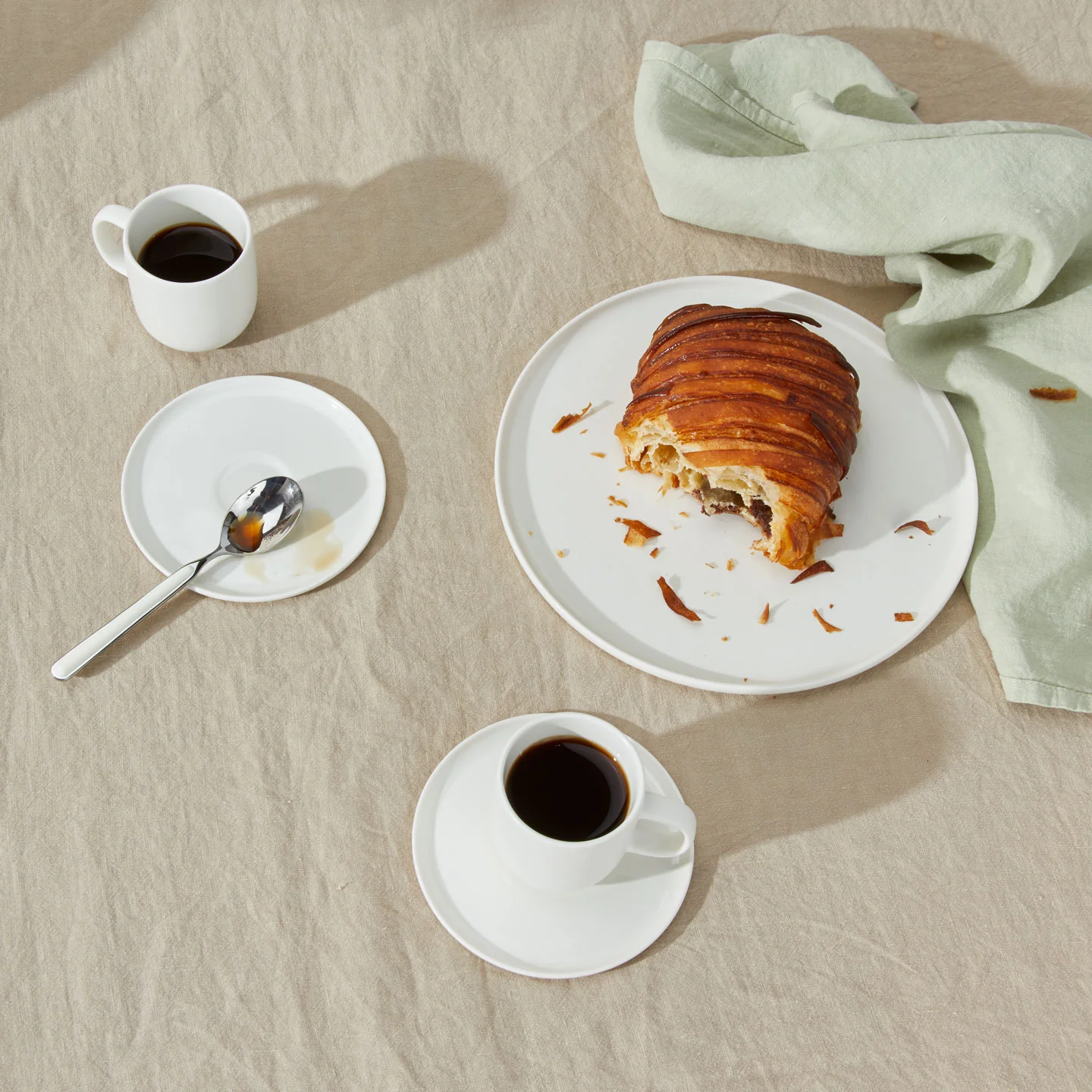 Simple Porcelain Espresso Mugs, Set of 2 - Image 5
