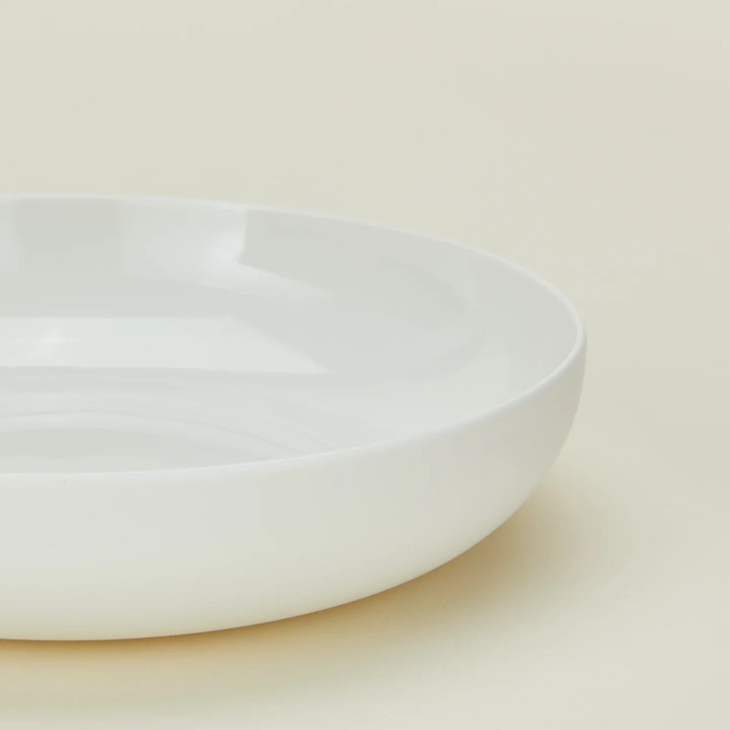Simple Porcelain Low Bowl, Set of 4 - Image 3