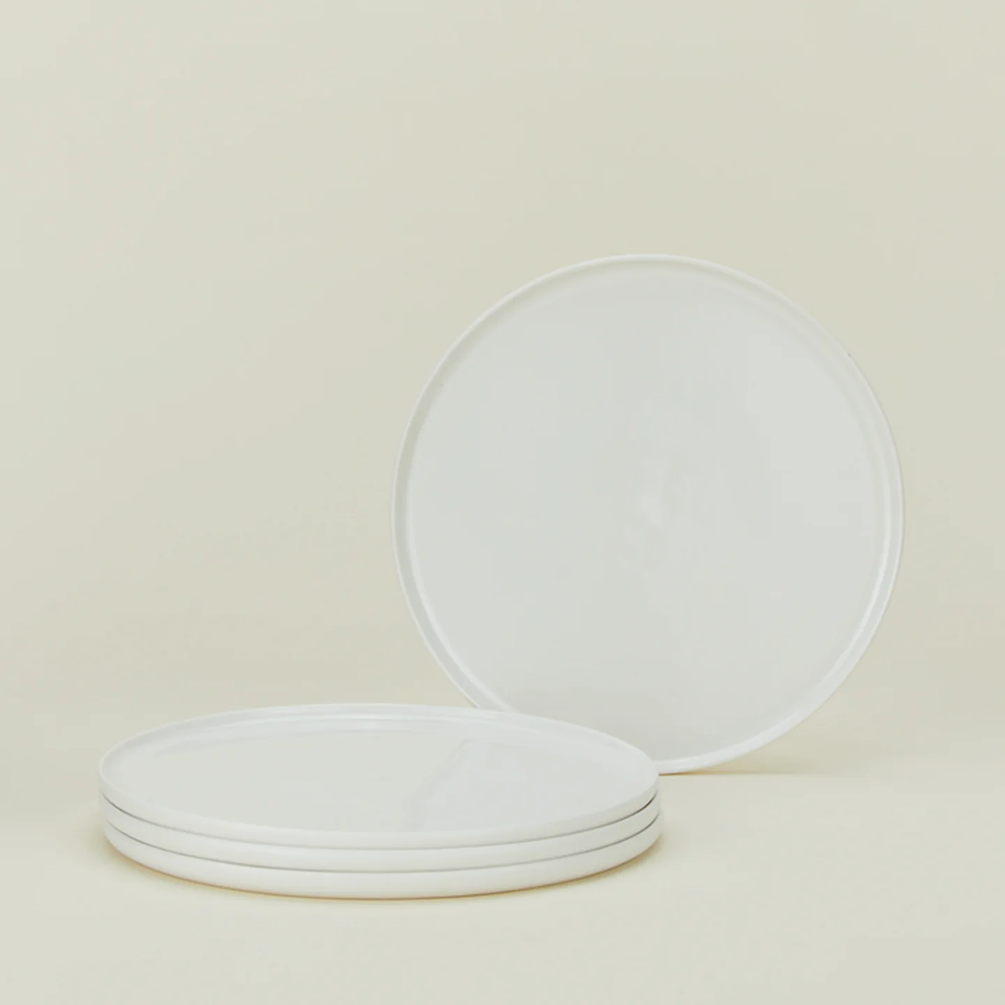 Simple Porcelain Salad Plate, Set of 4