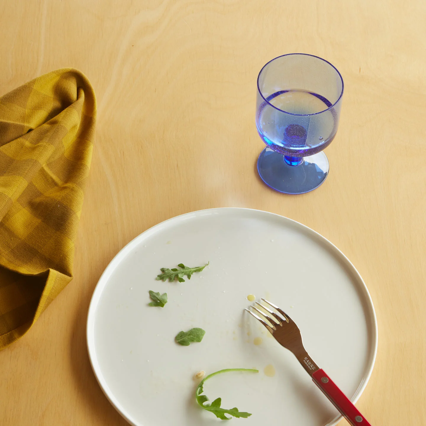 Simple Seeded Glassware, Set of 4 - Blue - Image 7