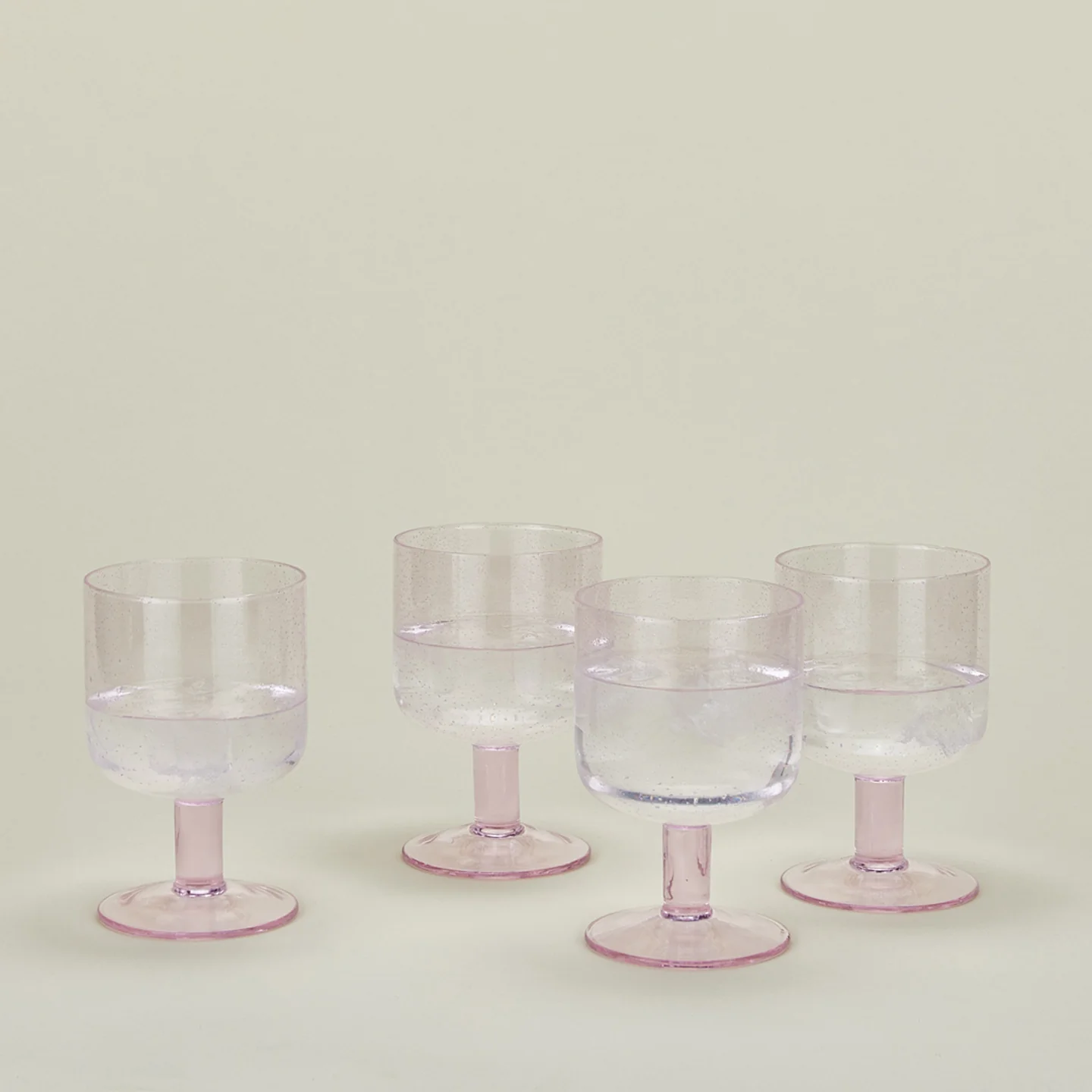 Simple Seeded Glassware, Set of 4 - Blush - Image 2