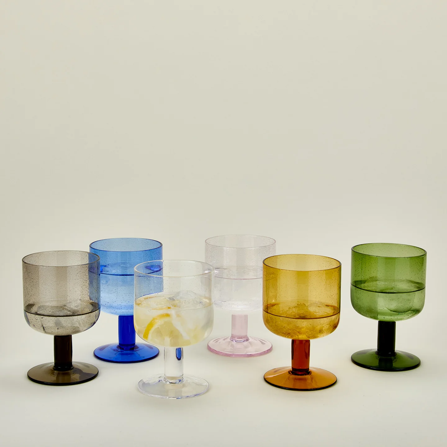 Simple Seeded Glassware, Set of 4 - Clear - Image 4