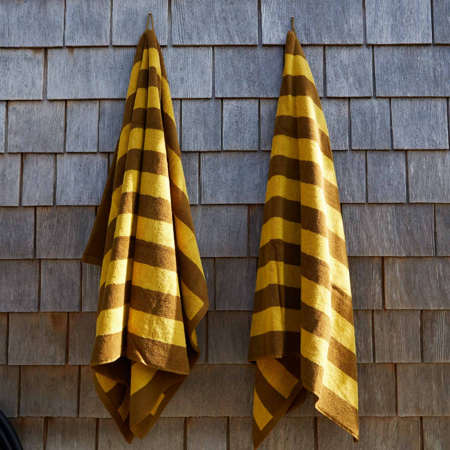 Simple Striped Terry Towel - Mustard/Bronze - Image 5