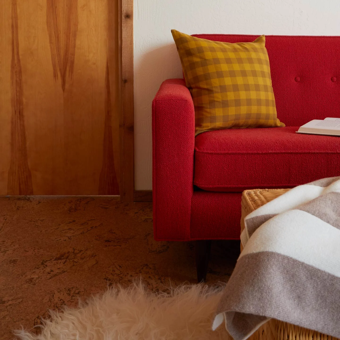 Simple Striped Throw- Ivory/Flax - Image 5