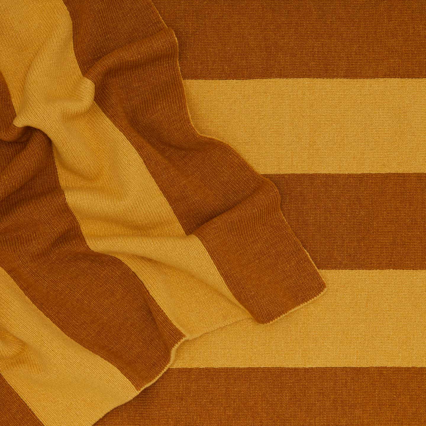 Simple Striped Throw - Mustard/Bronze - Image 3