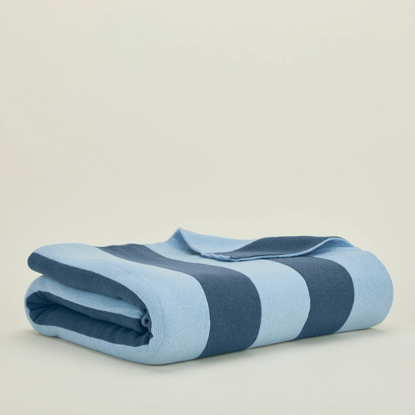 Simple Striped Throw - Sky/Peacock - Image 2