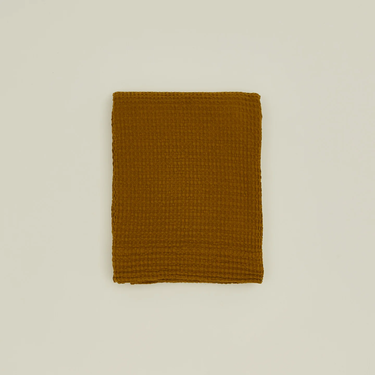 Simple Waffle Shower Curtain - Bronze - Image 2