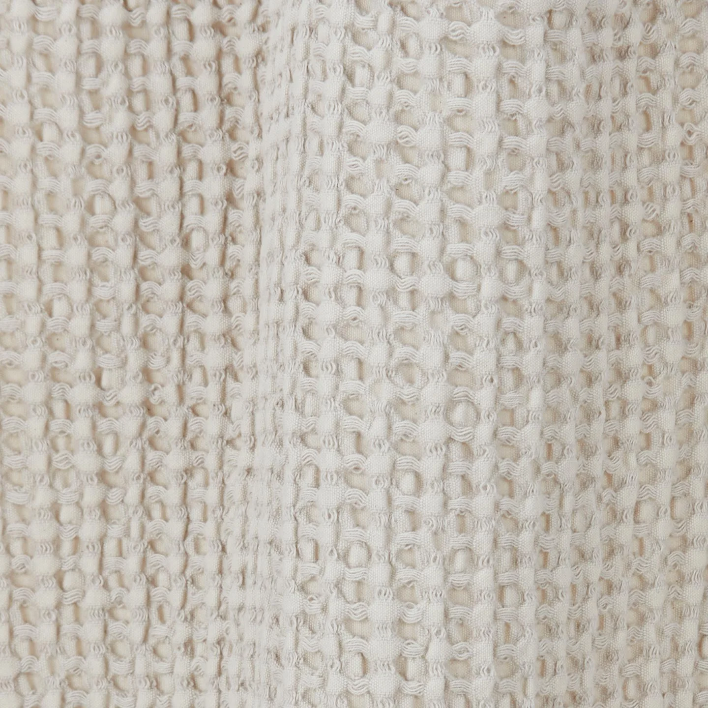 Simple Waffle Shower Curtain - Light Grey - Image 3