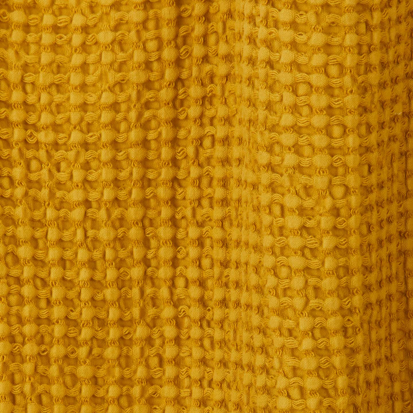 Simple Waffle Shower Curtain - Mustard - Image 3