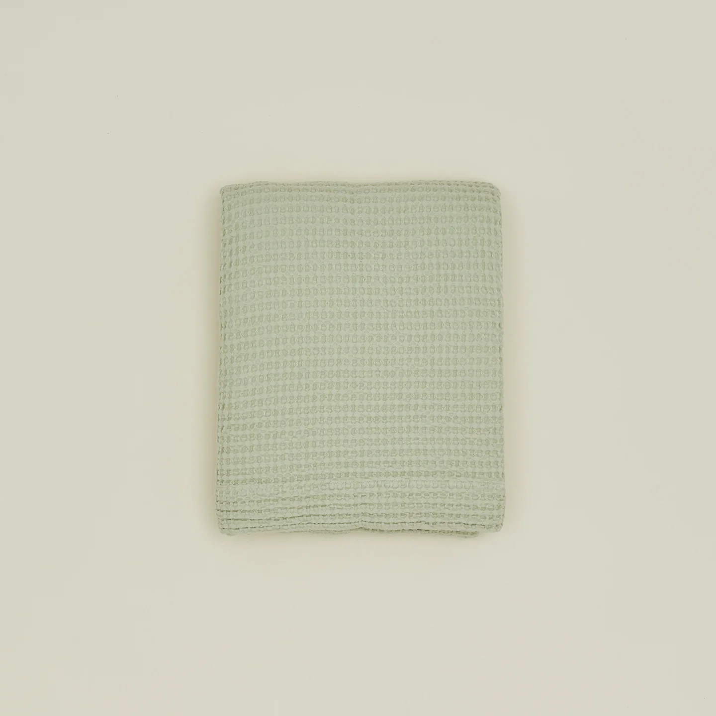 Simple Waffle Shower Curtain - Sage - Image 2