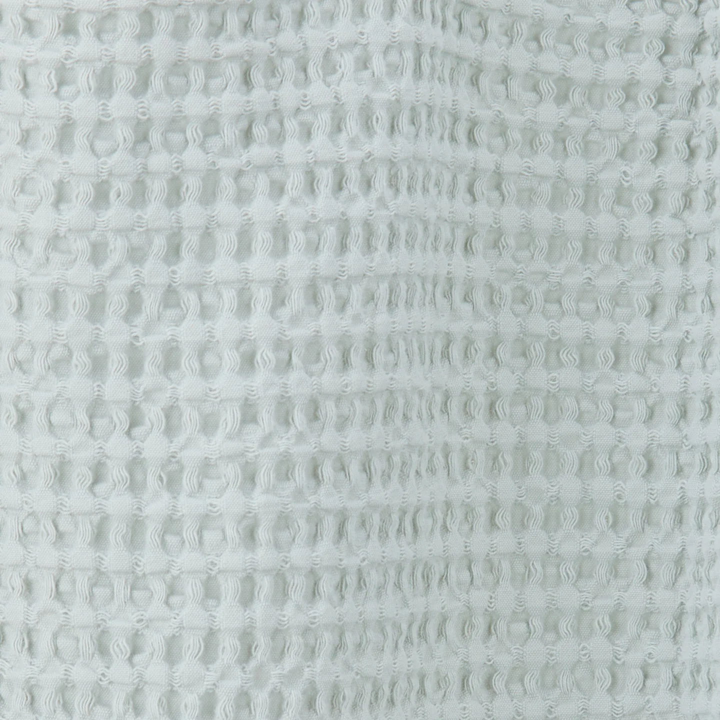 Simple Waffle Shower Curtain - Sky - Image 3