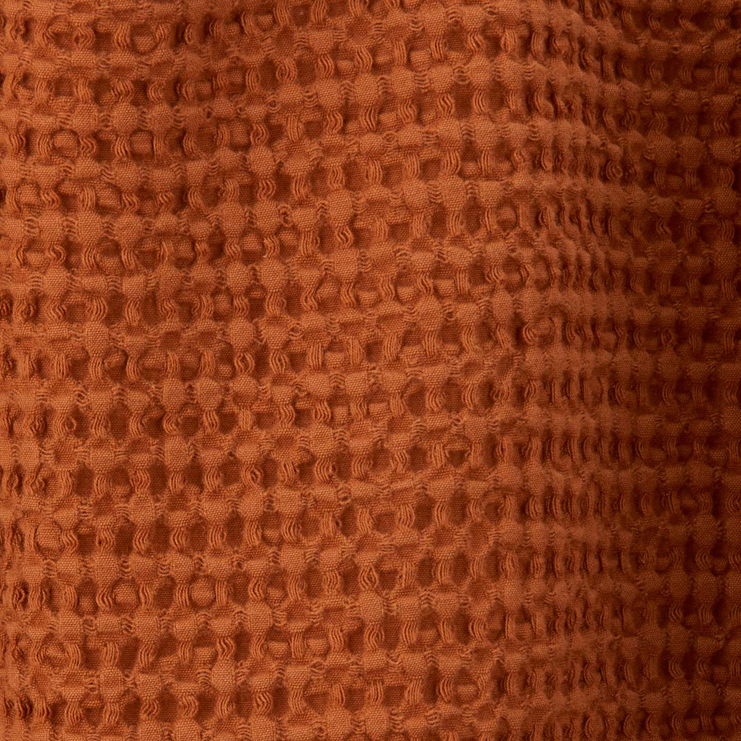 Simple Waffle Shower Curtain - Terracotta - Image 3