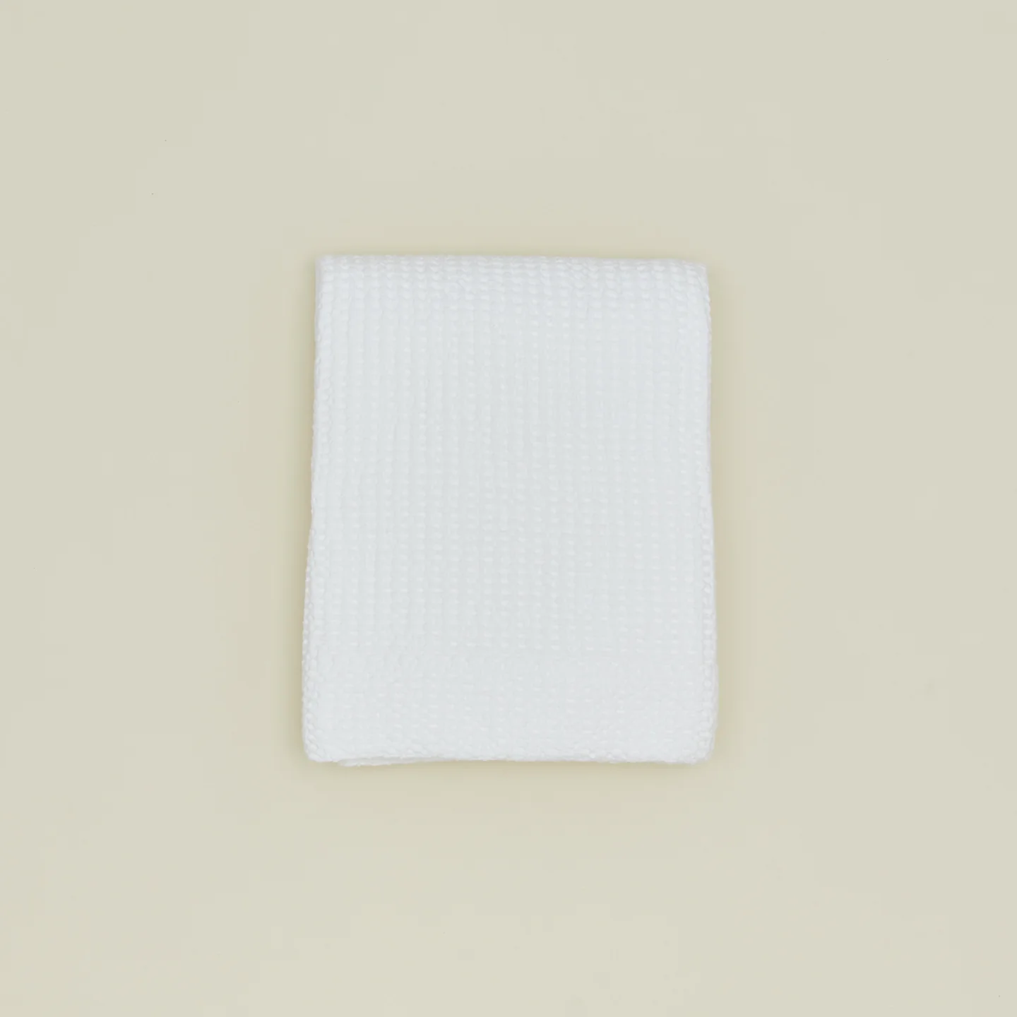 Simple Waffle Shower Curtain - White - Image 2